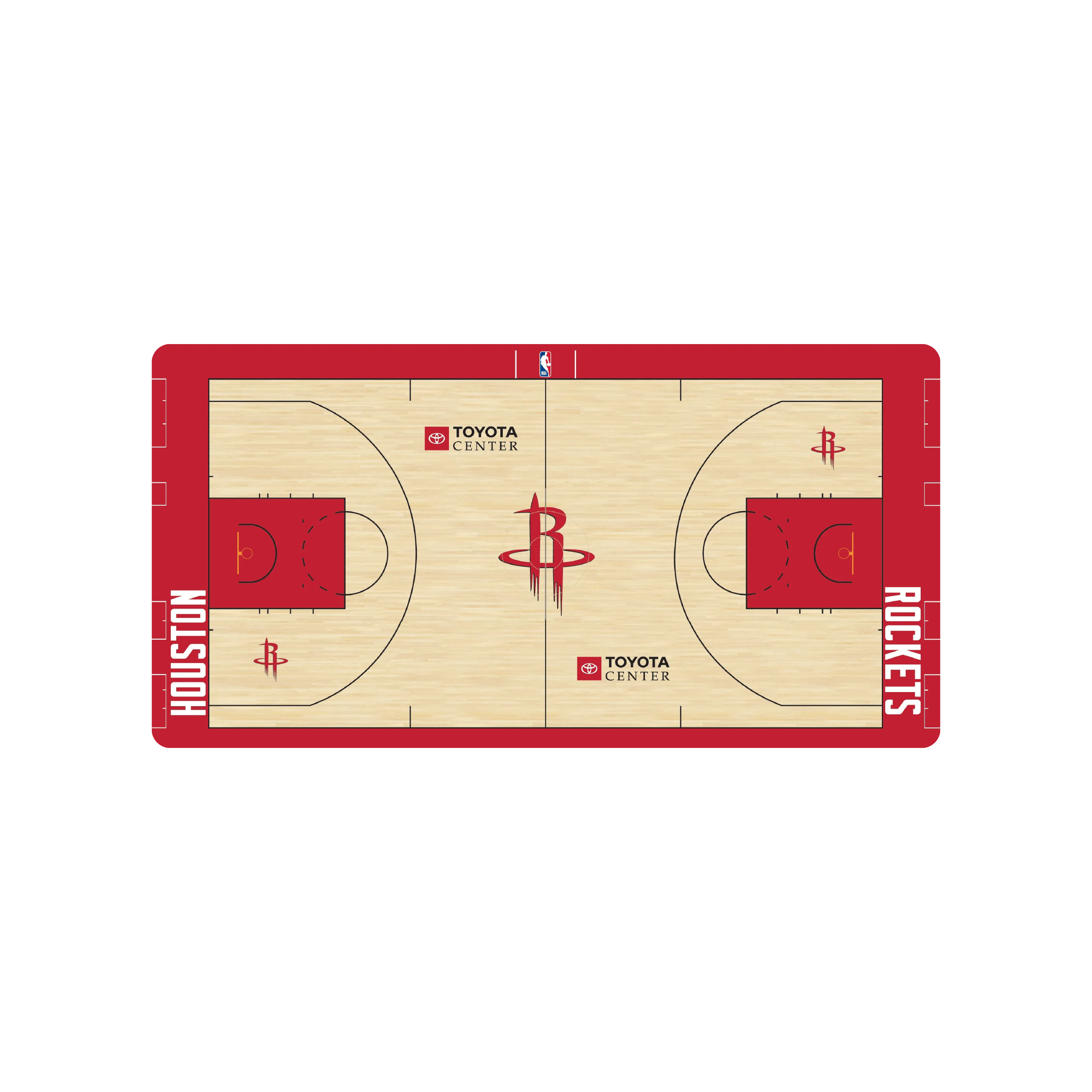 Mousepad Cancha Houston Rockets 80x40 | NOTMID