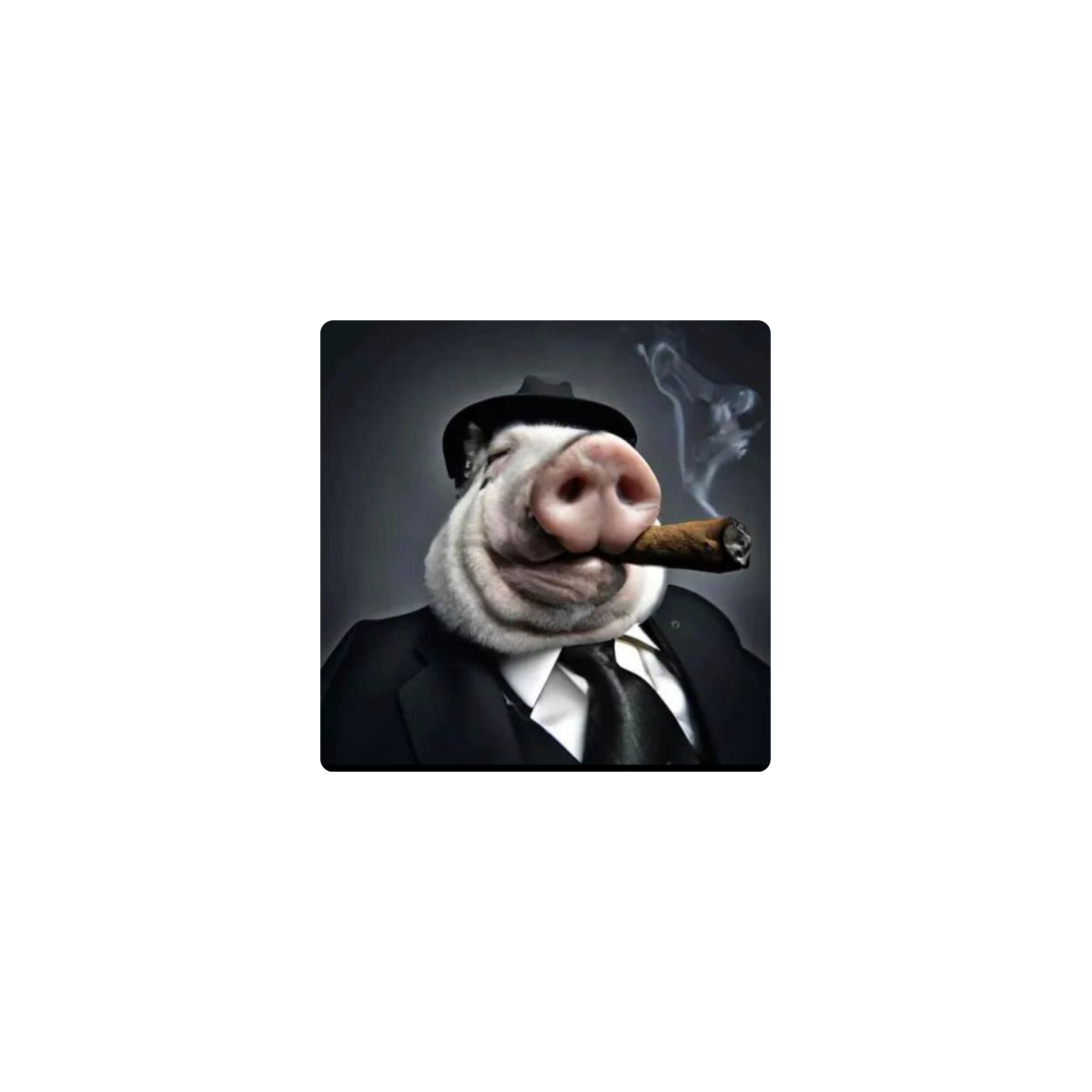 Mousepad Chancho fumando 25x25 PRO | Custom