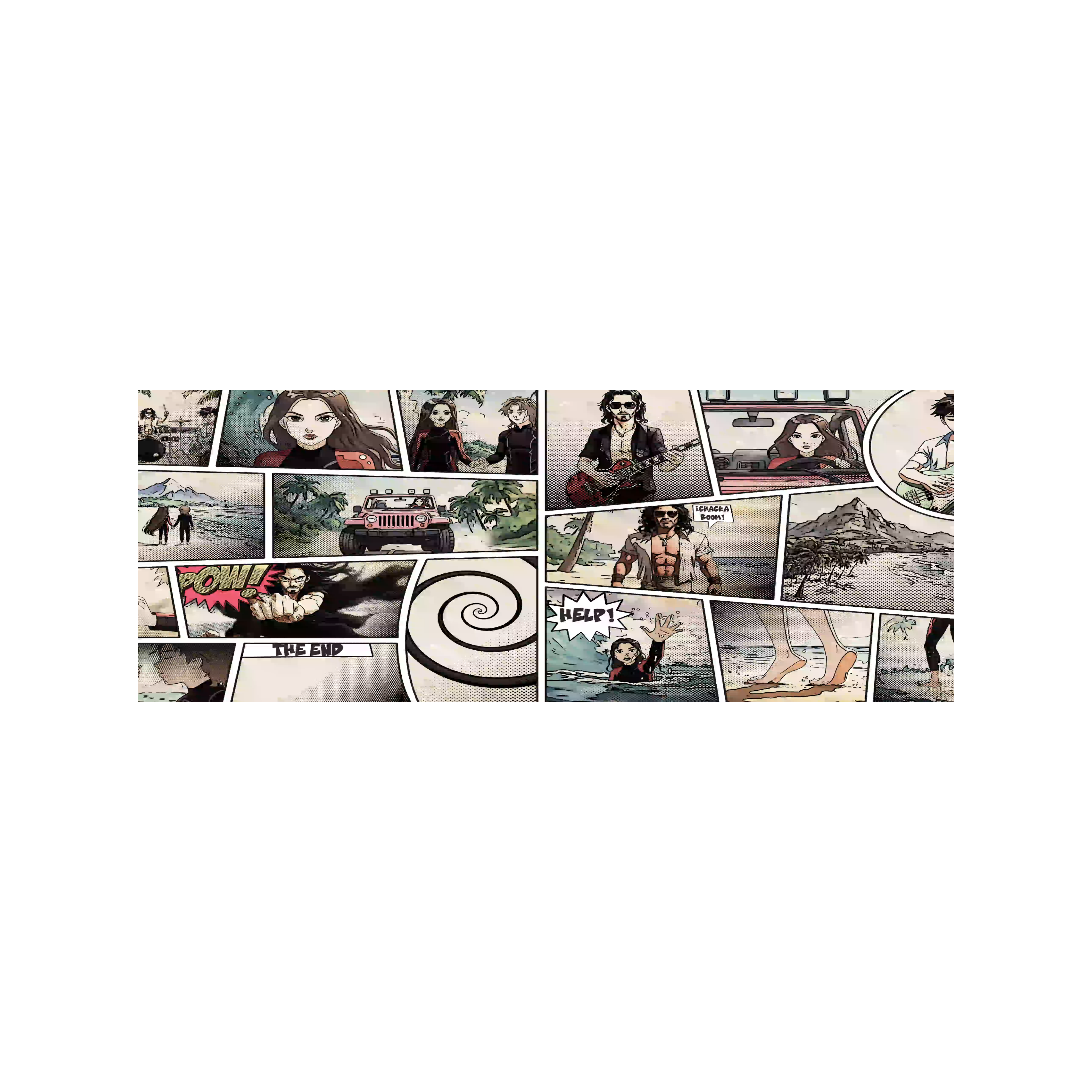Mousepad Comic Daniela Milagros 80x30 PRO | Custom