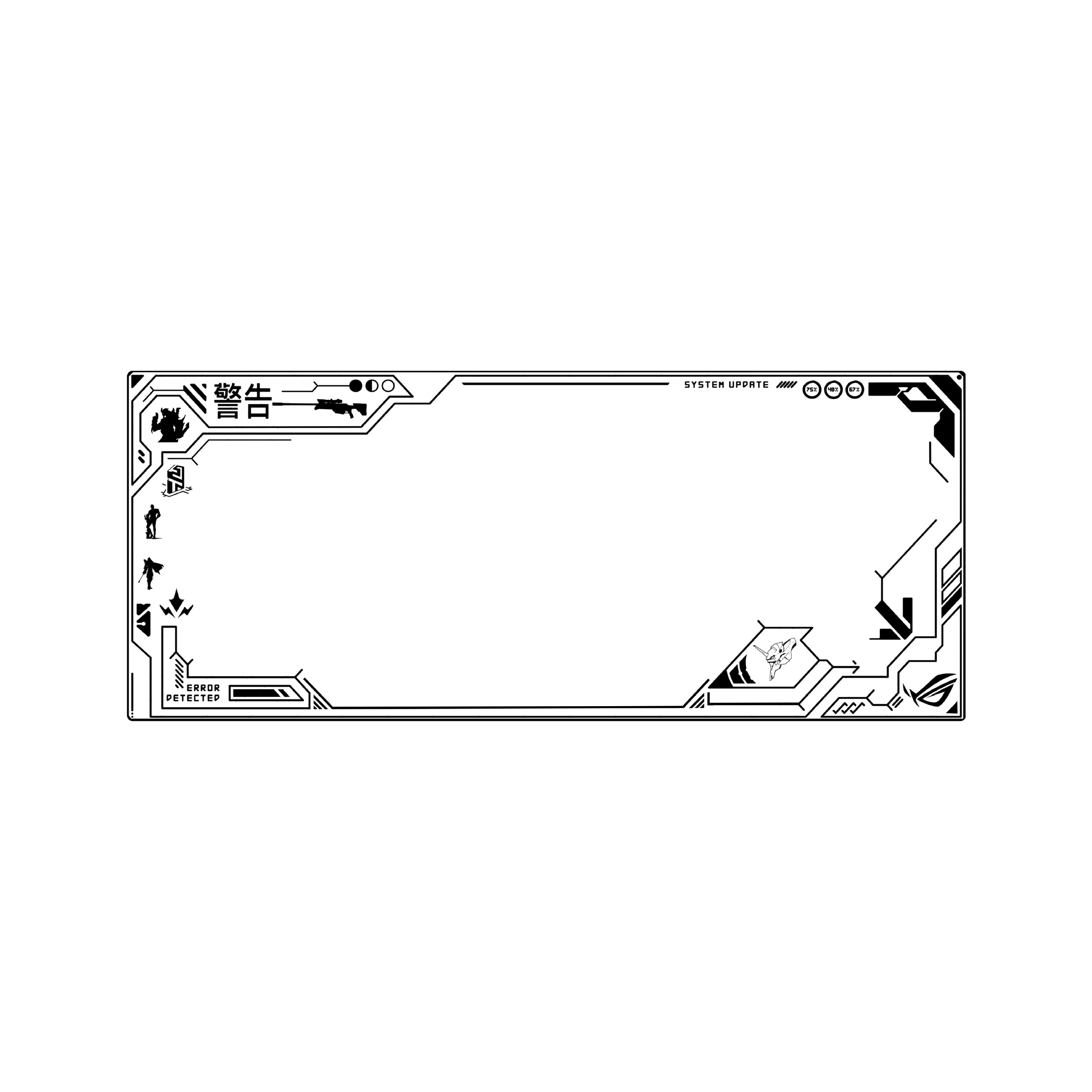 Mousepad Custom Asus 115x50 Classic | Custom