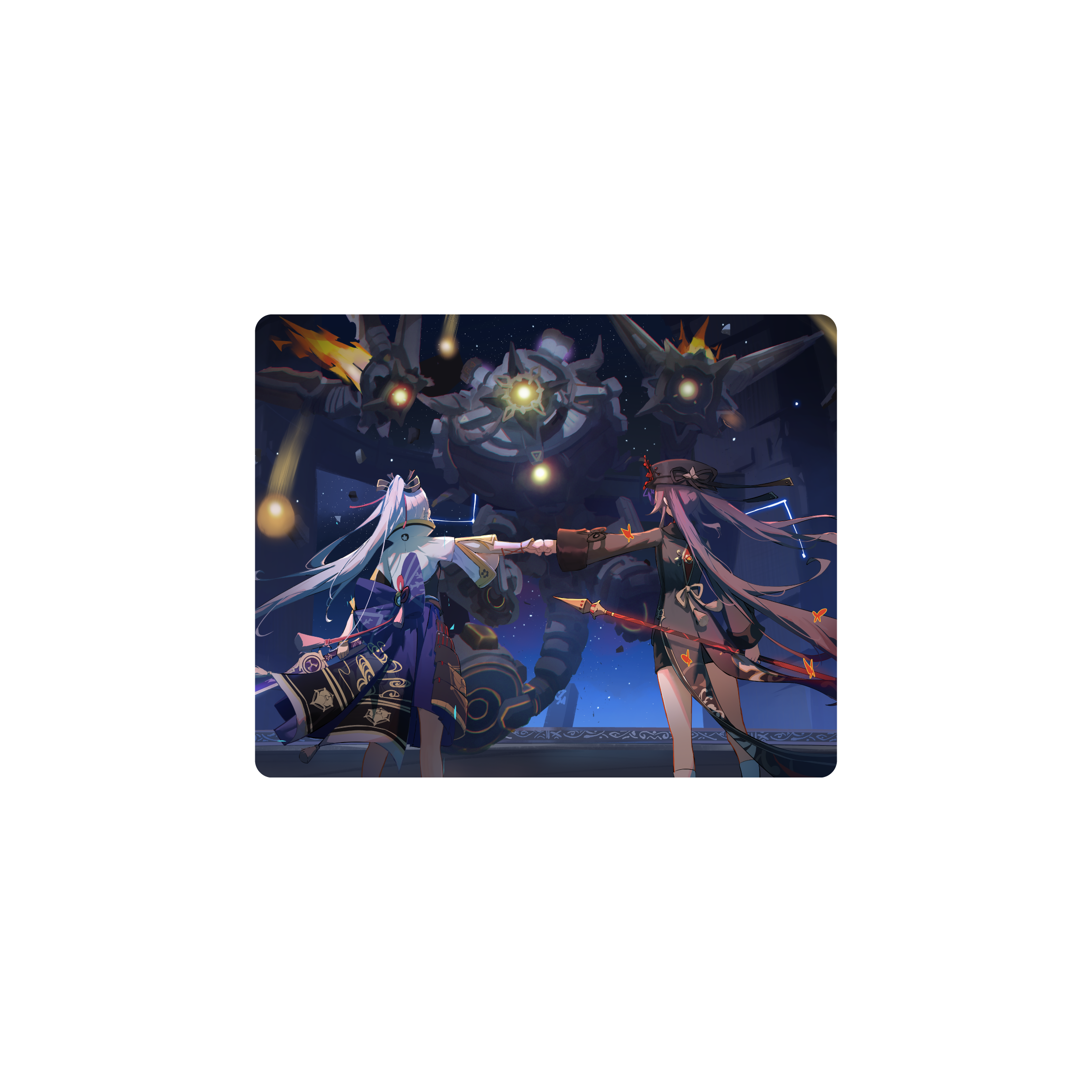 Mousepad DuoGenshin Ayaka y Hu tao 50x40 PRO | Custom