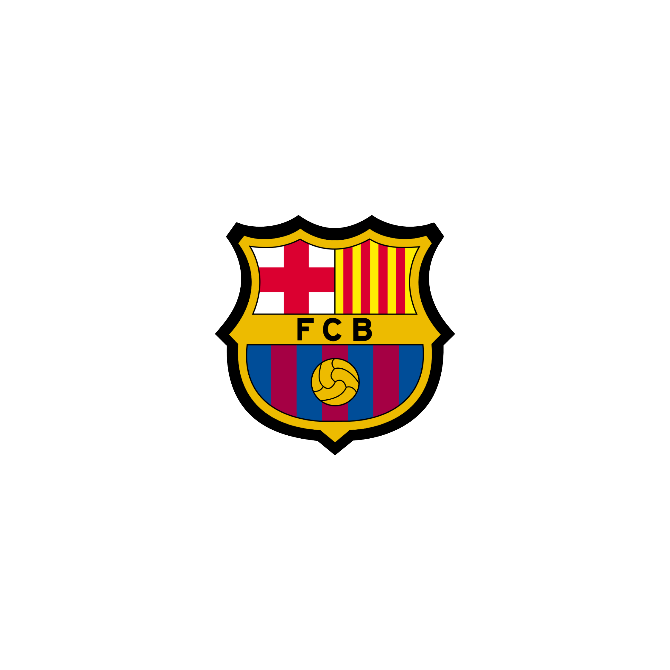 Mousepad Fc Barcelona escudo 25x25 Form | Custom