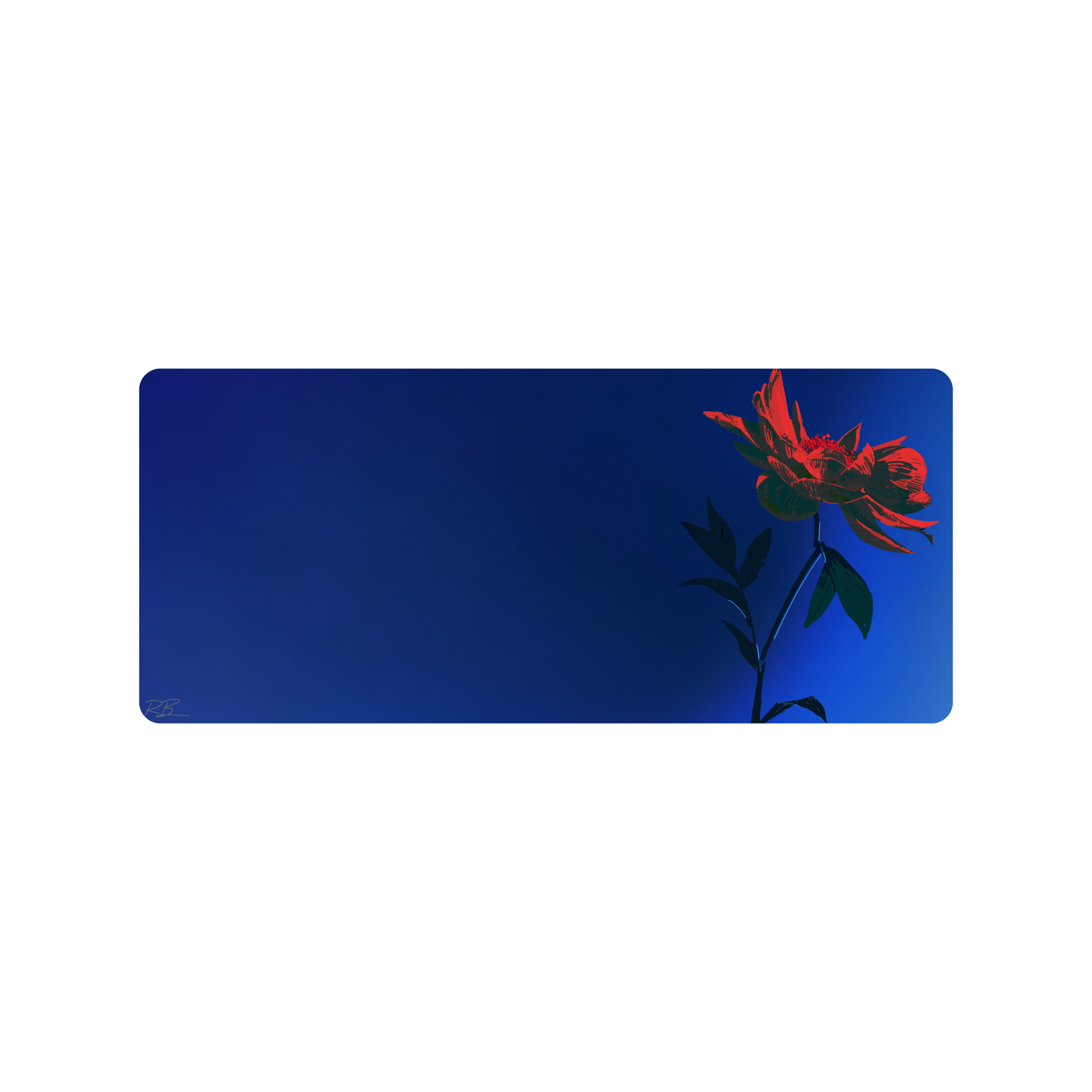 Mousepad Flower 70x30 Classic | Custom