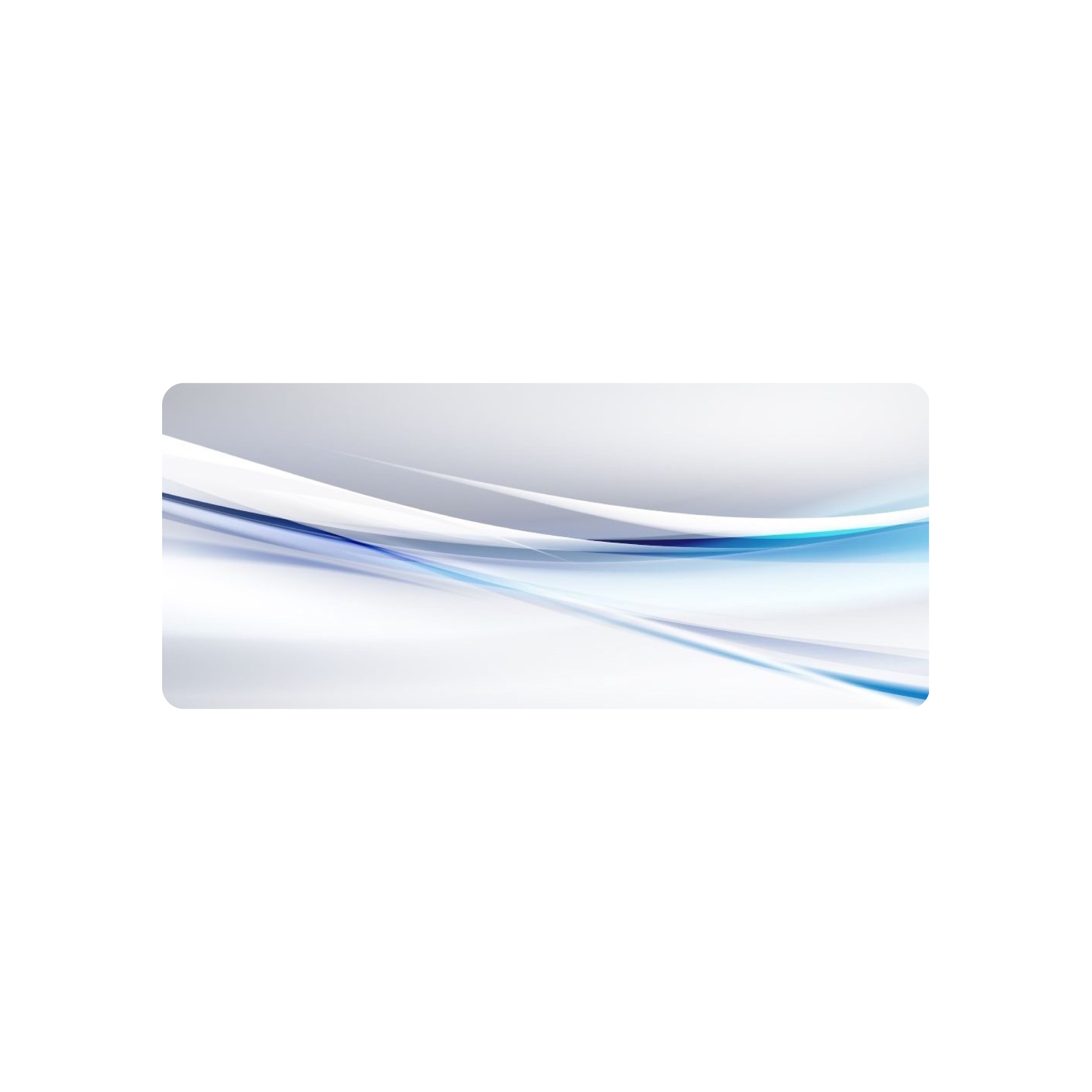 Mousepad Fondo blanco con luz azul 65x27 Classic | Custom