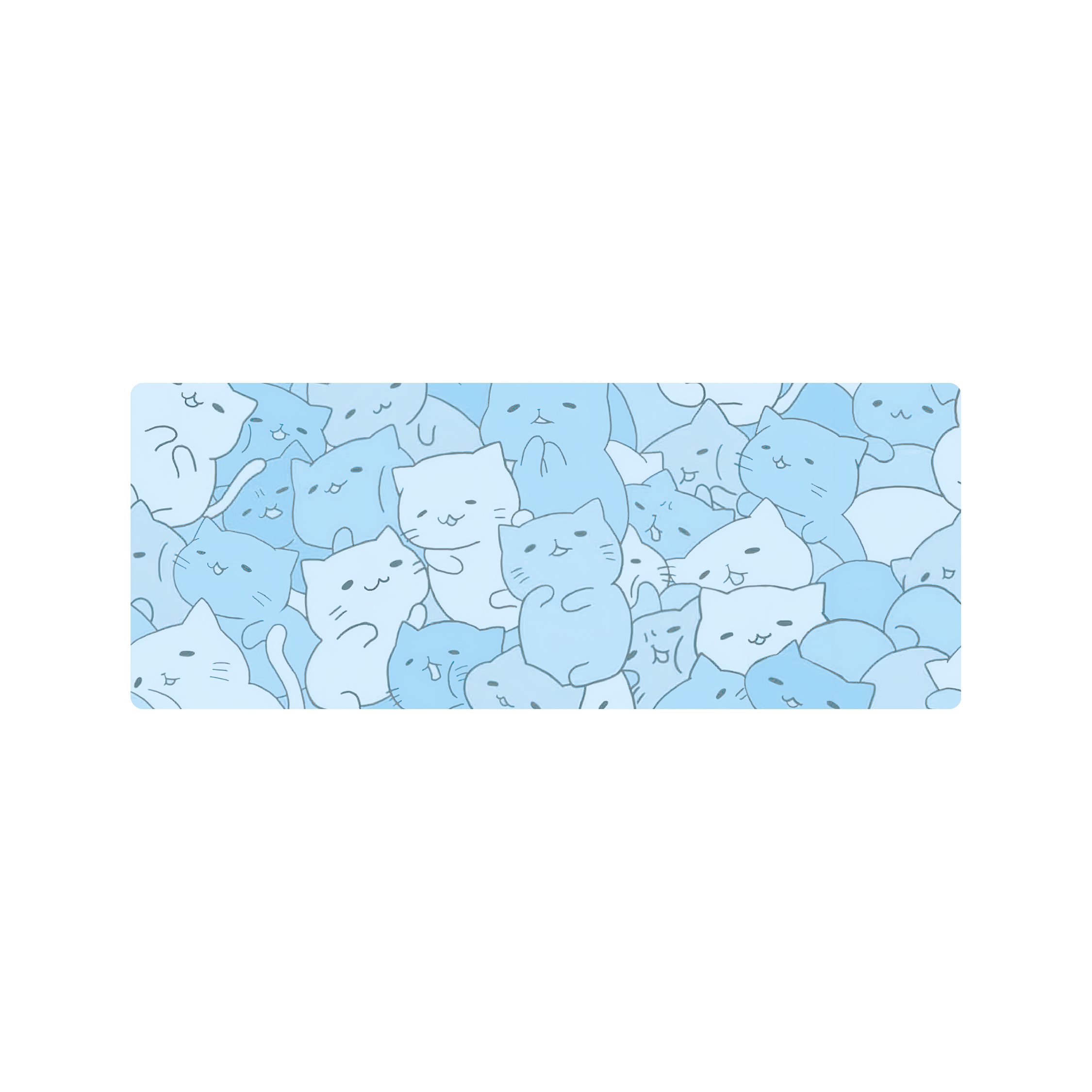 Mousepad Gatitos celestes 78x30 Classic | Custom