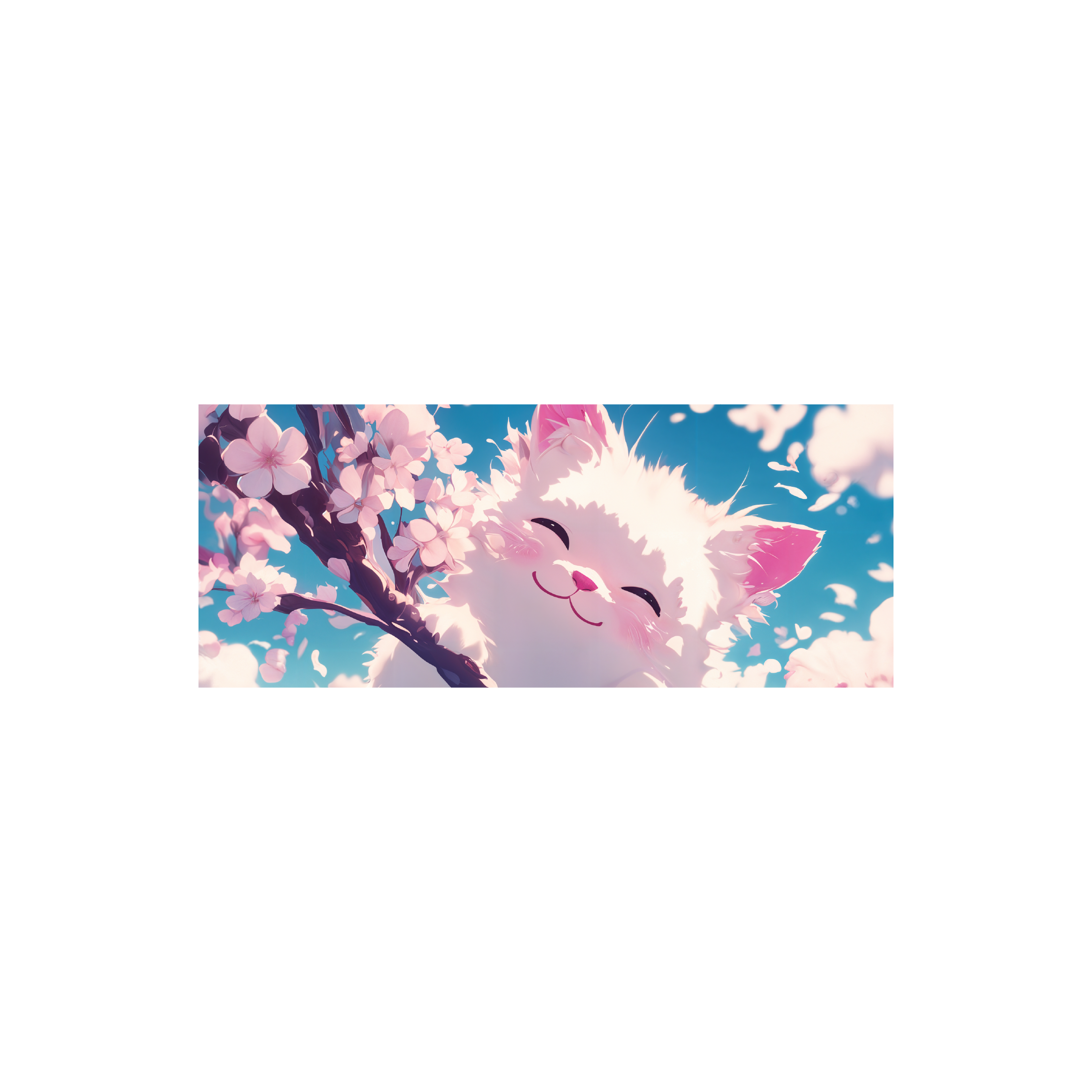 Mousepad Gato Sakura 80x32 Classic | Custom