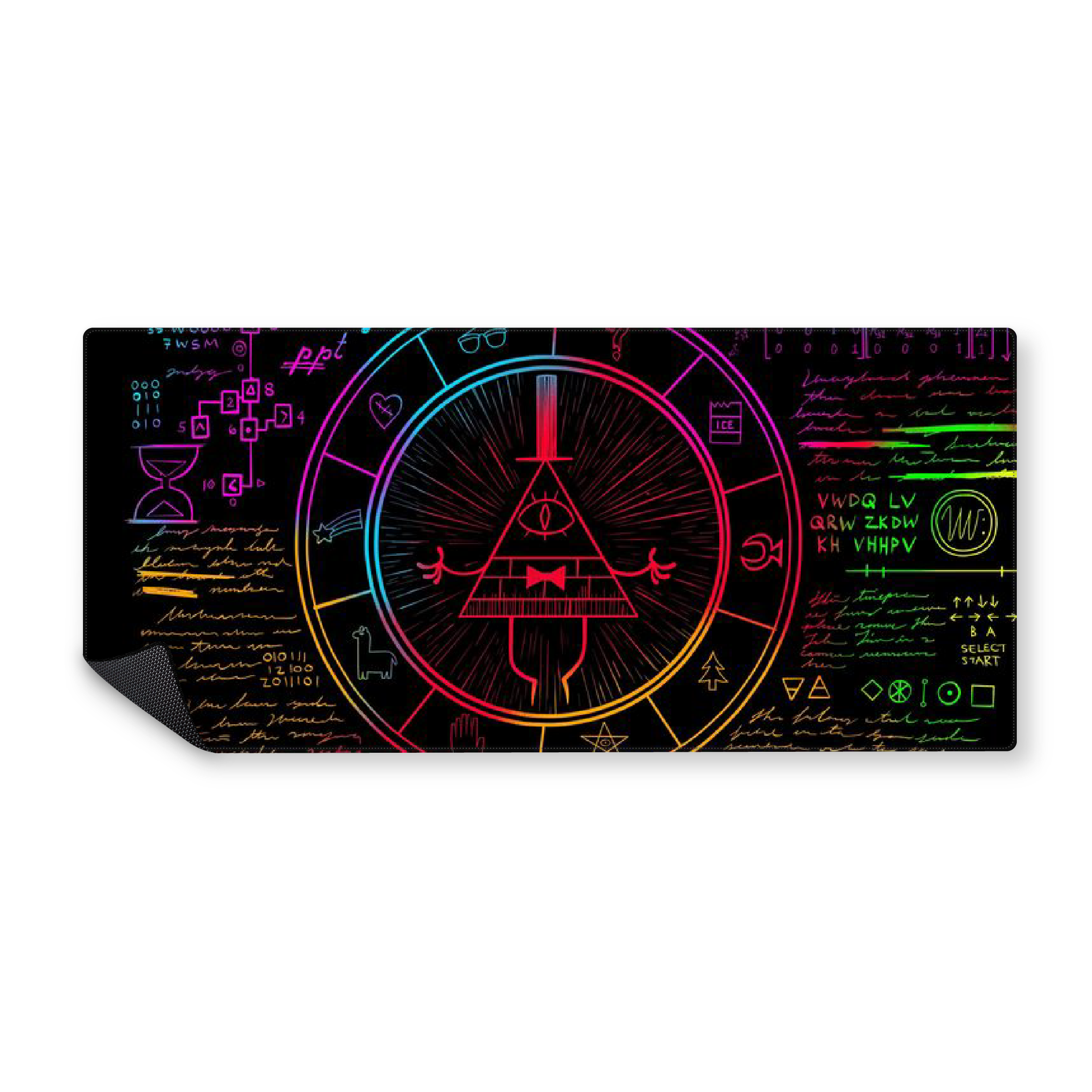 Mousepad Gravity falls zodiaco multicolor 90x40 Classic | Custom