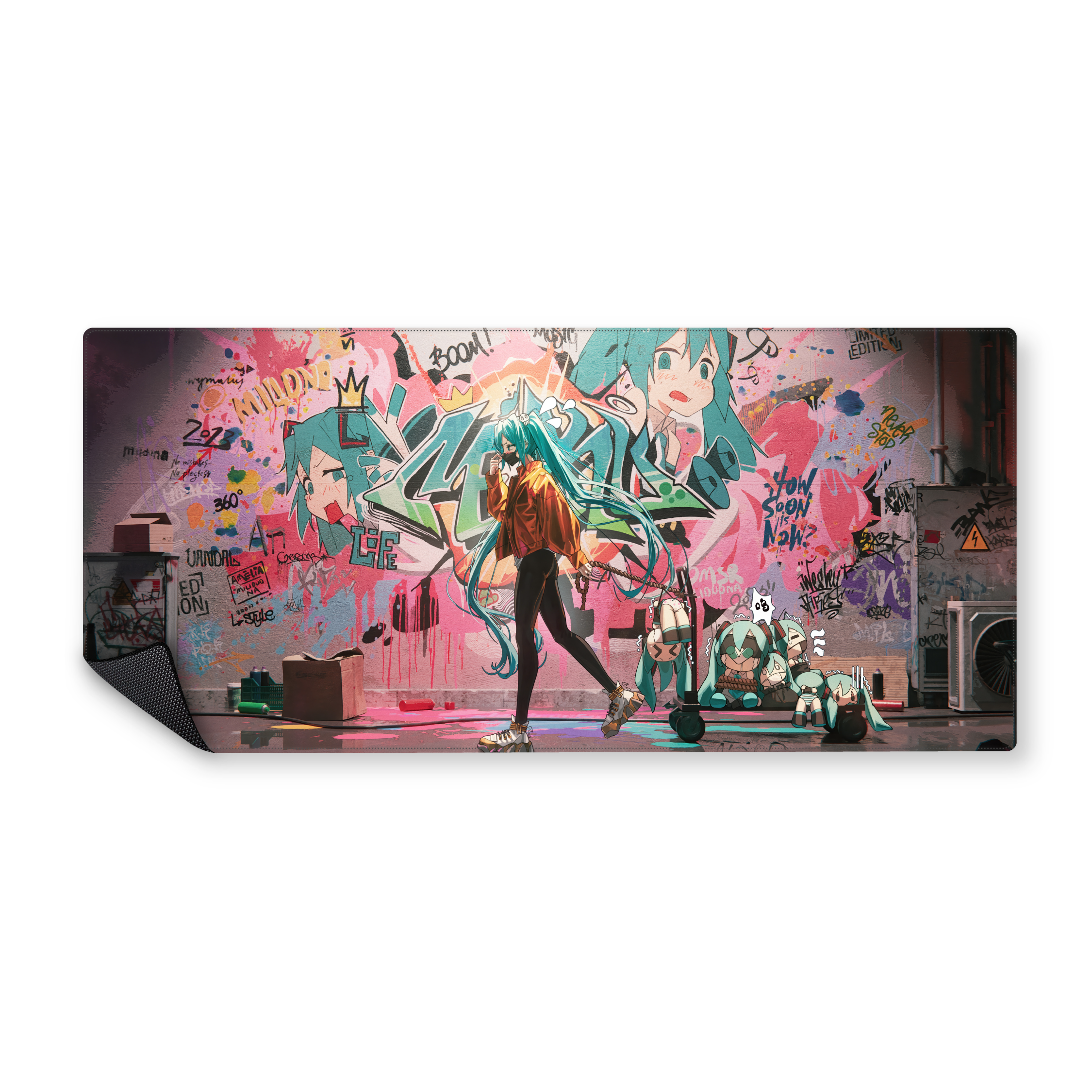 Mousepad Hatsune Miku Grafitti 90x40 Classic | Custom