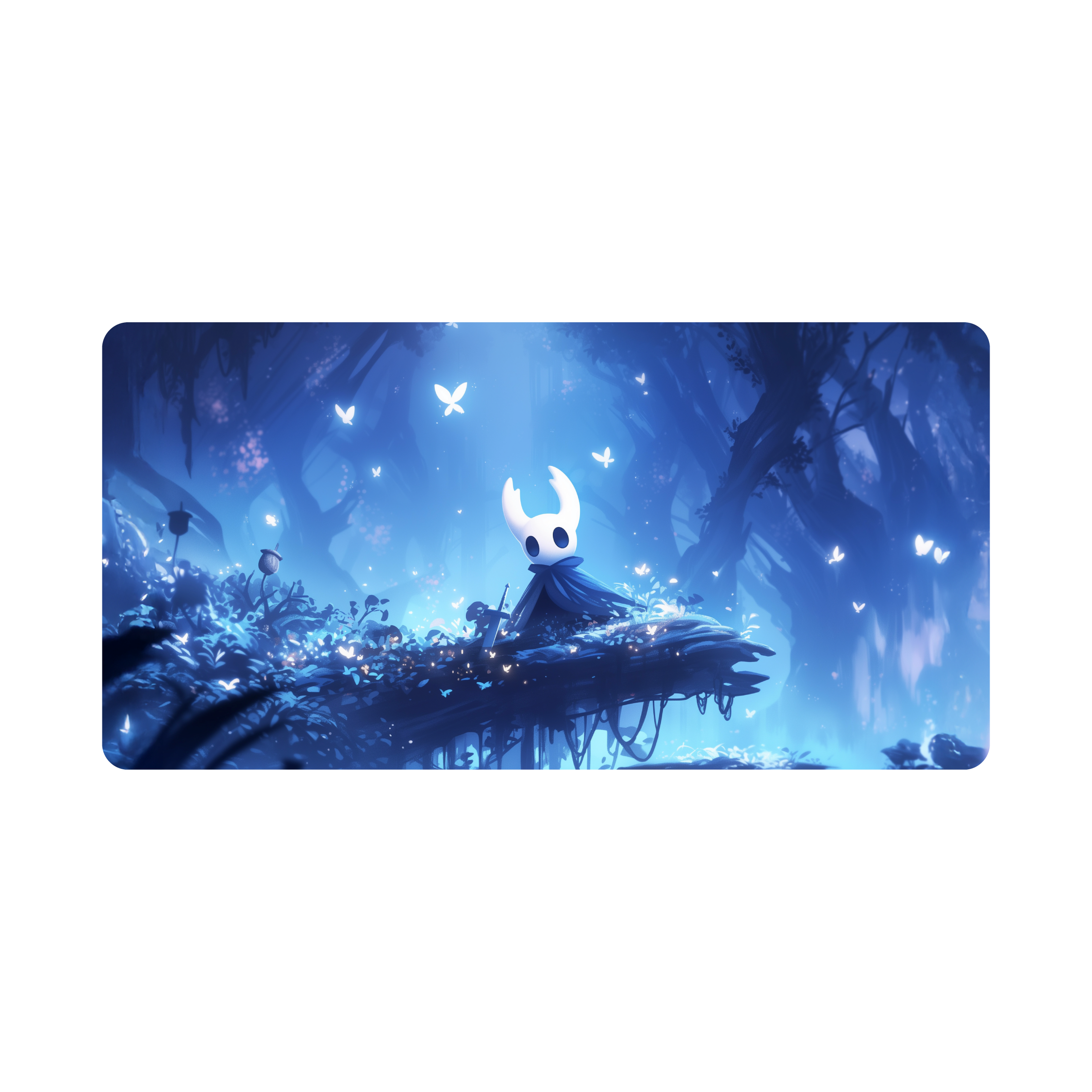 Mousepad Hollow Knight Serene Blue Forest 100x50 Classic | Custom