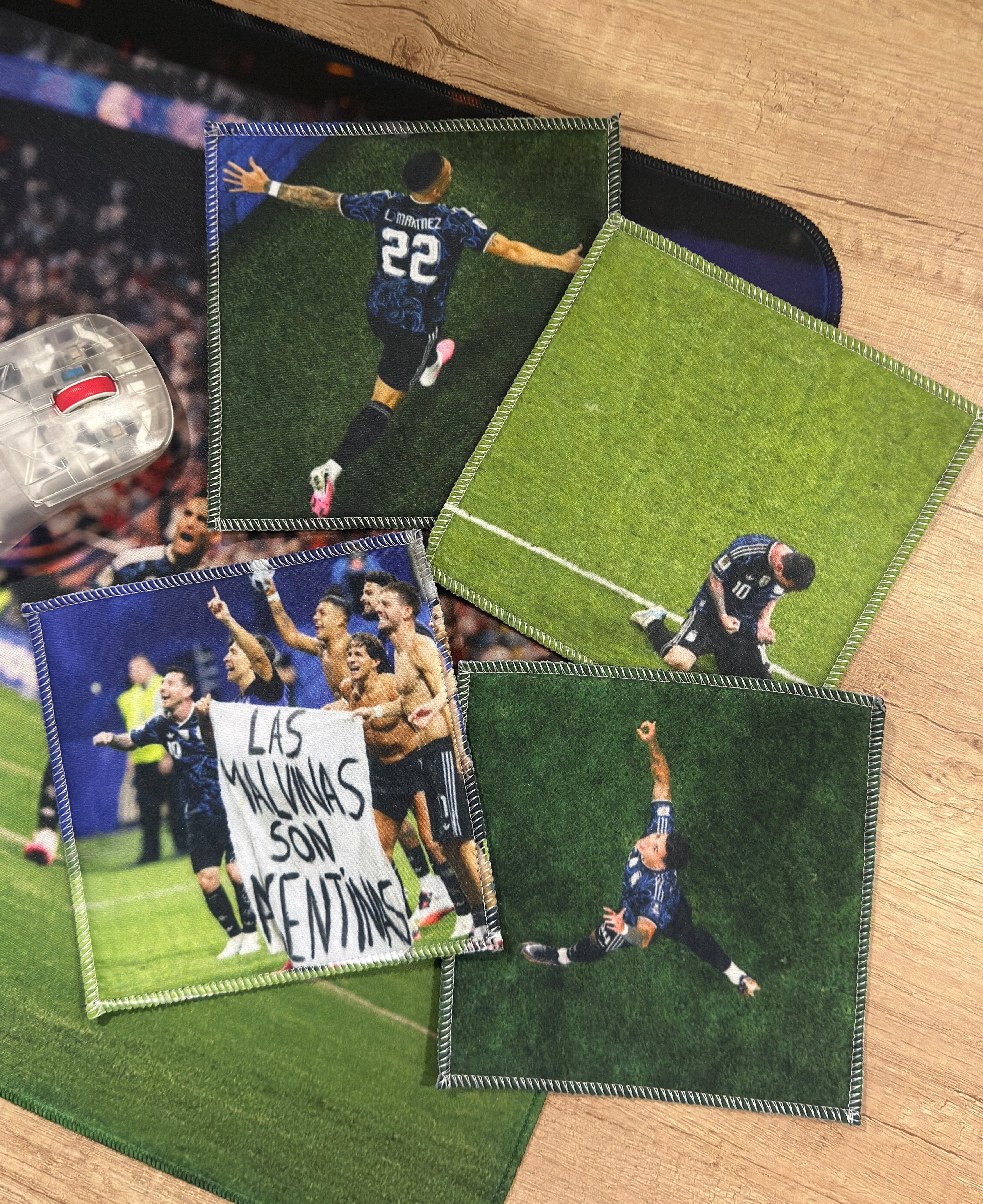 Minipads Argentina vs Inglaterra 15x15cm | EXTRAS