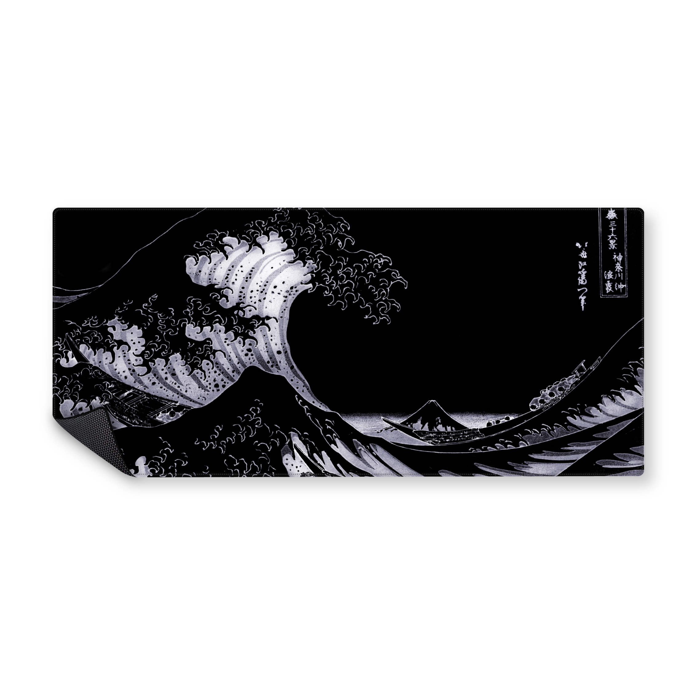 Mousepad Kanagawa Black and White 90x40 Classic | Custom