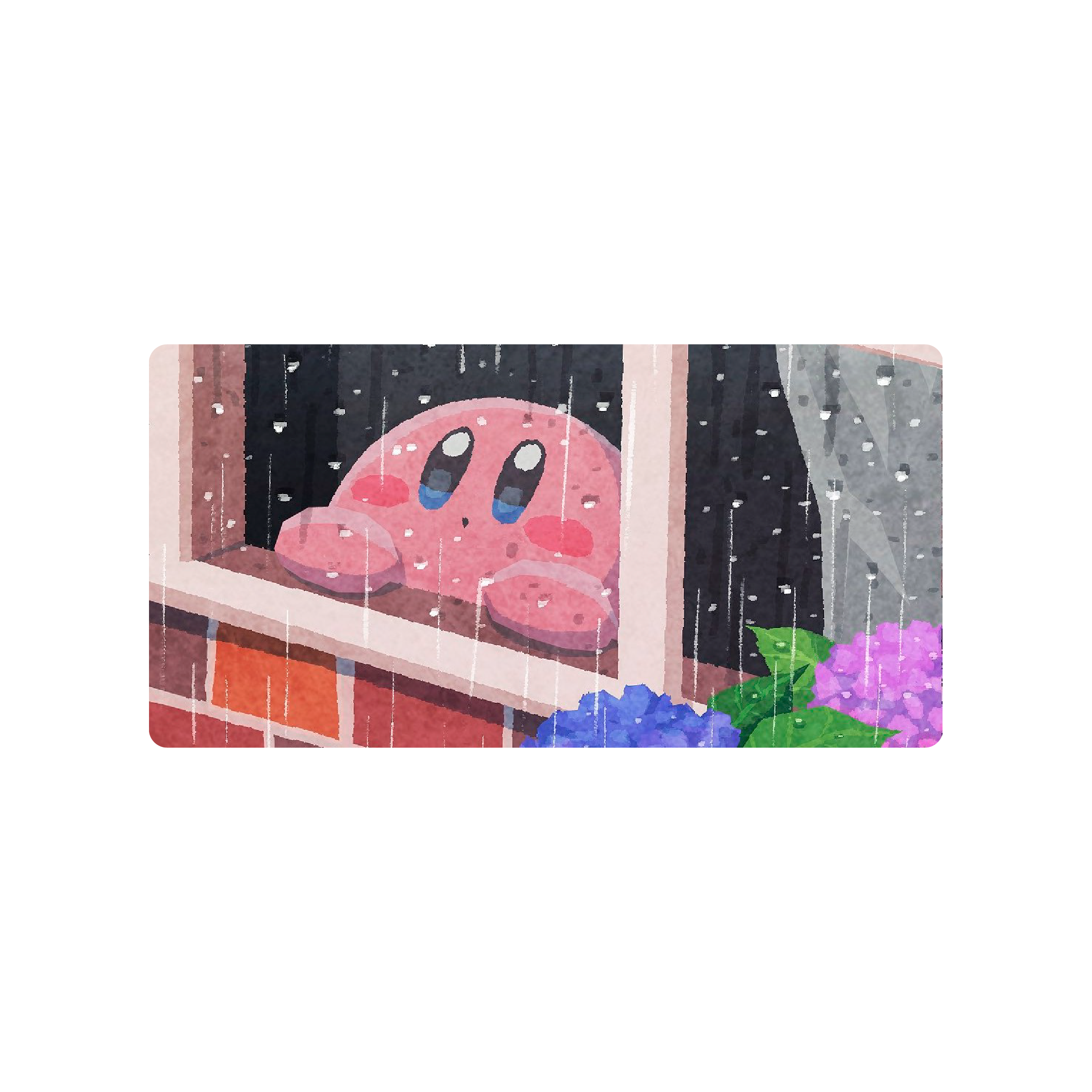 Mousepad Kirby mirando la lluvia 50x25 PRO | Custom