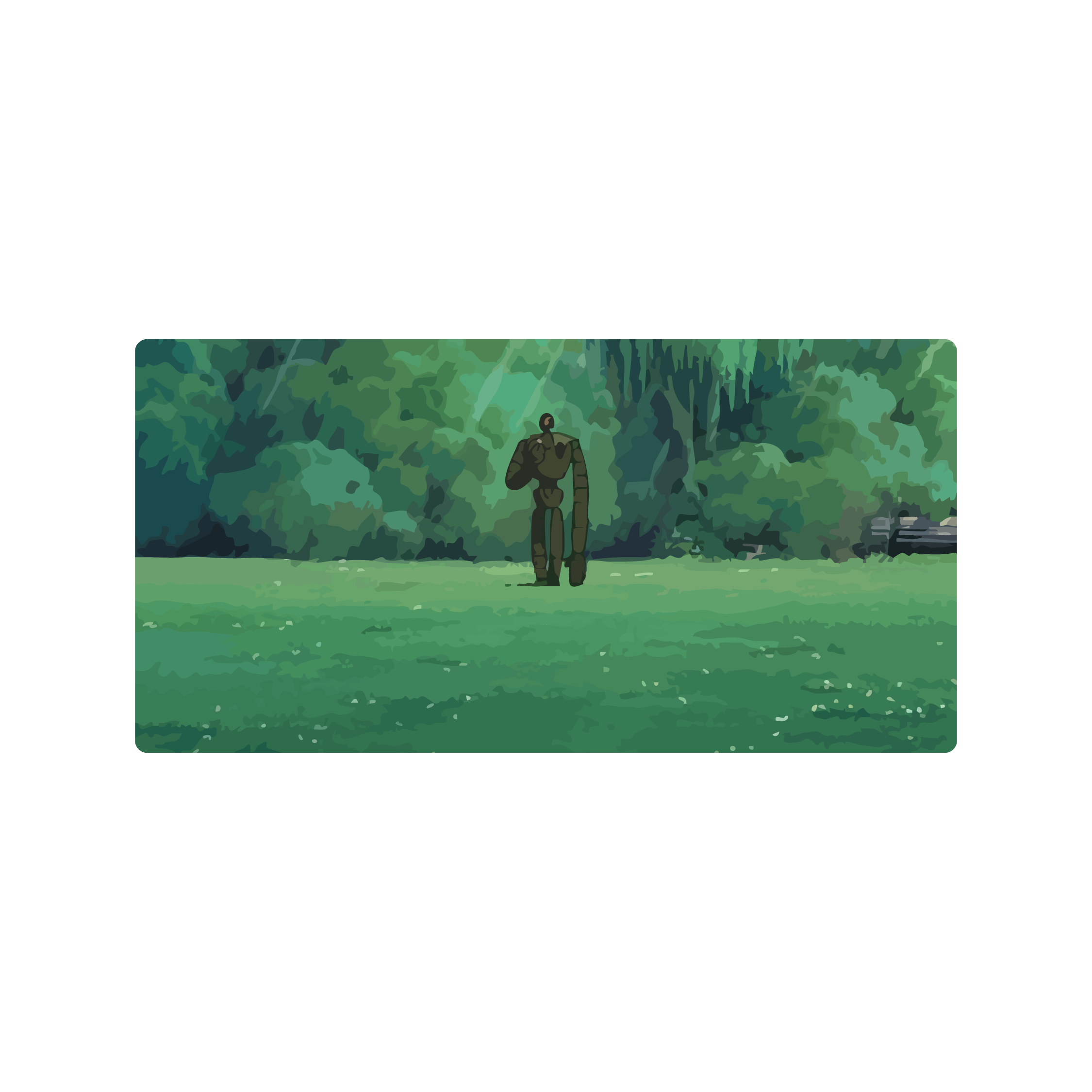 Mousepad Laputa garden 120x60 Classic | Custom