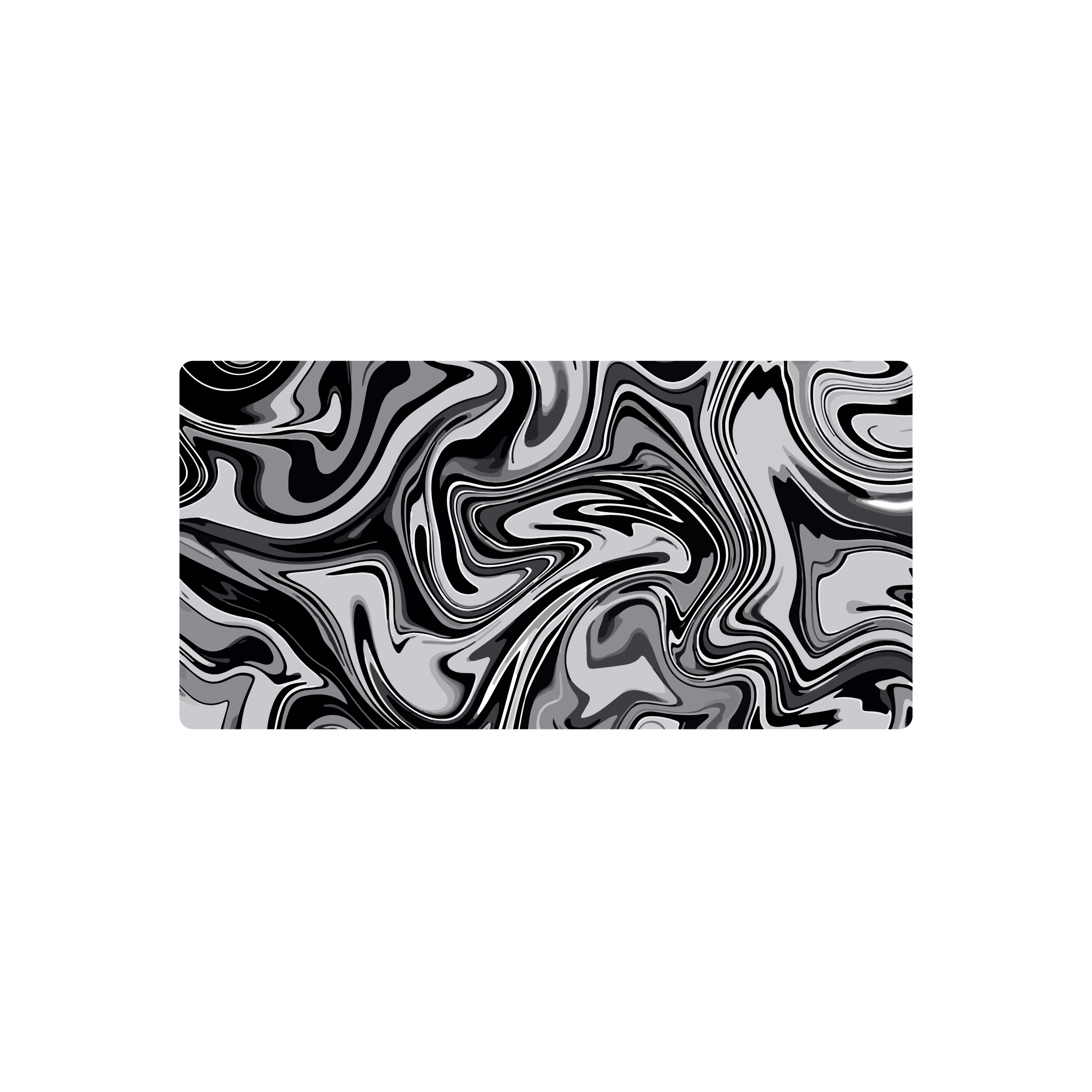 Mousepad Liquidos oscuros y blancos 80x40 PRO | Custom