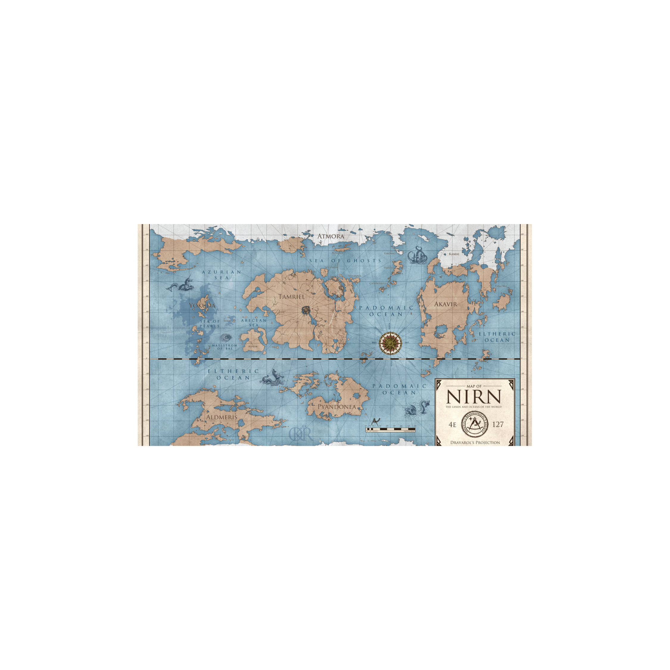 Mousepad Mapa de Tamriel 61x34 Classic | Custom