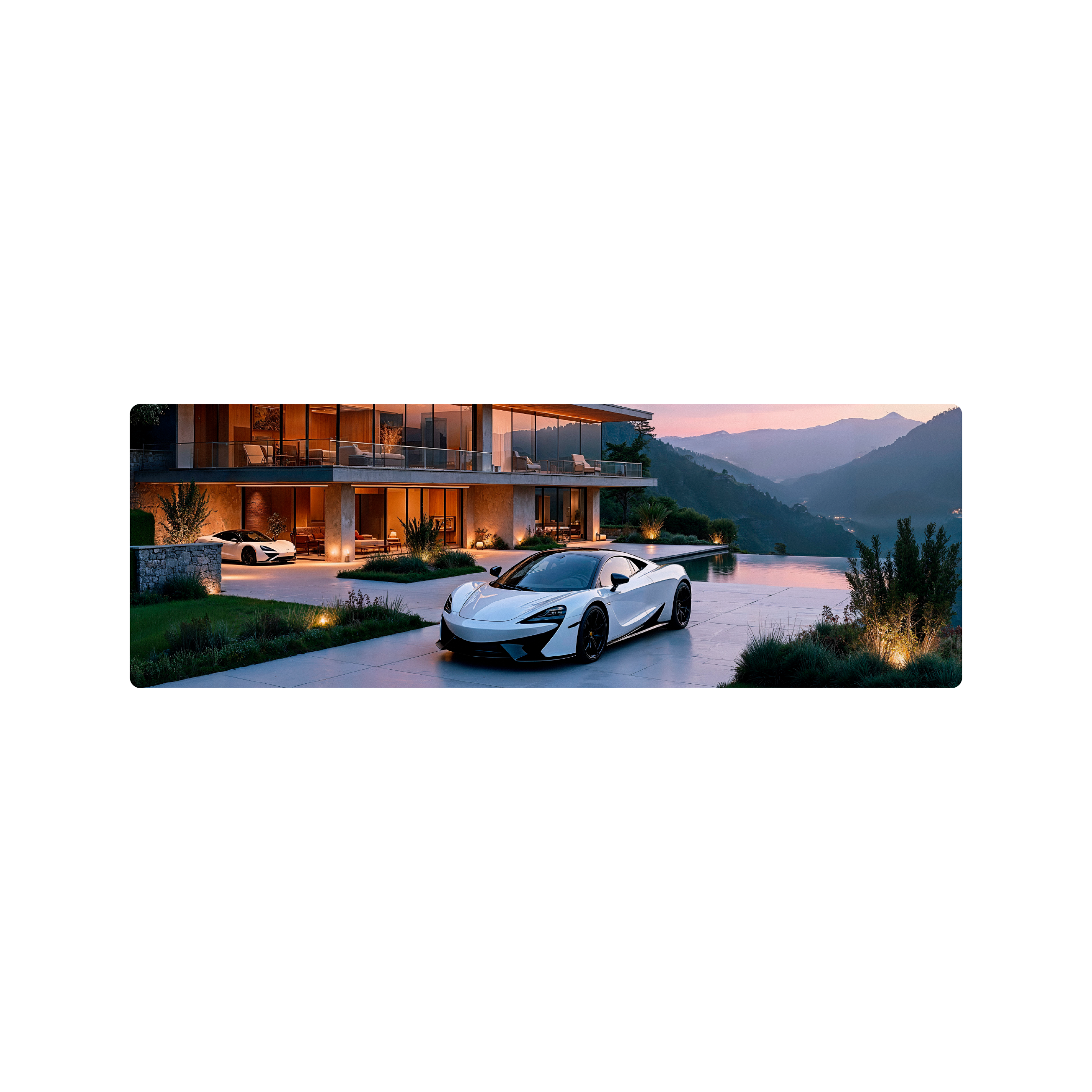 Mousepad Mclaren blanco 90x30 PRO | Custom