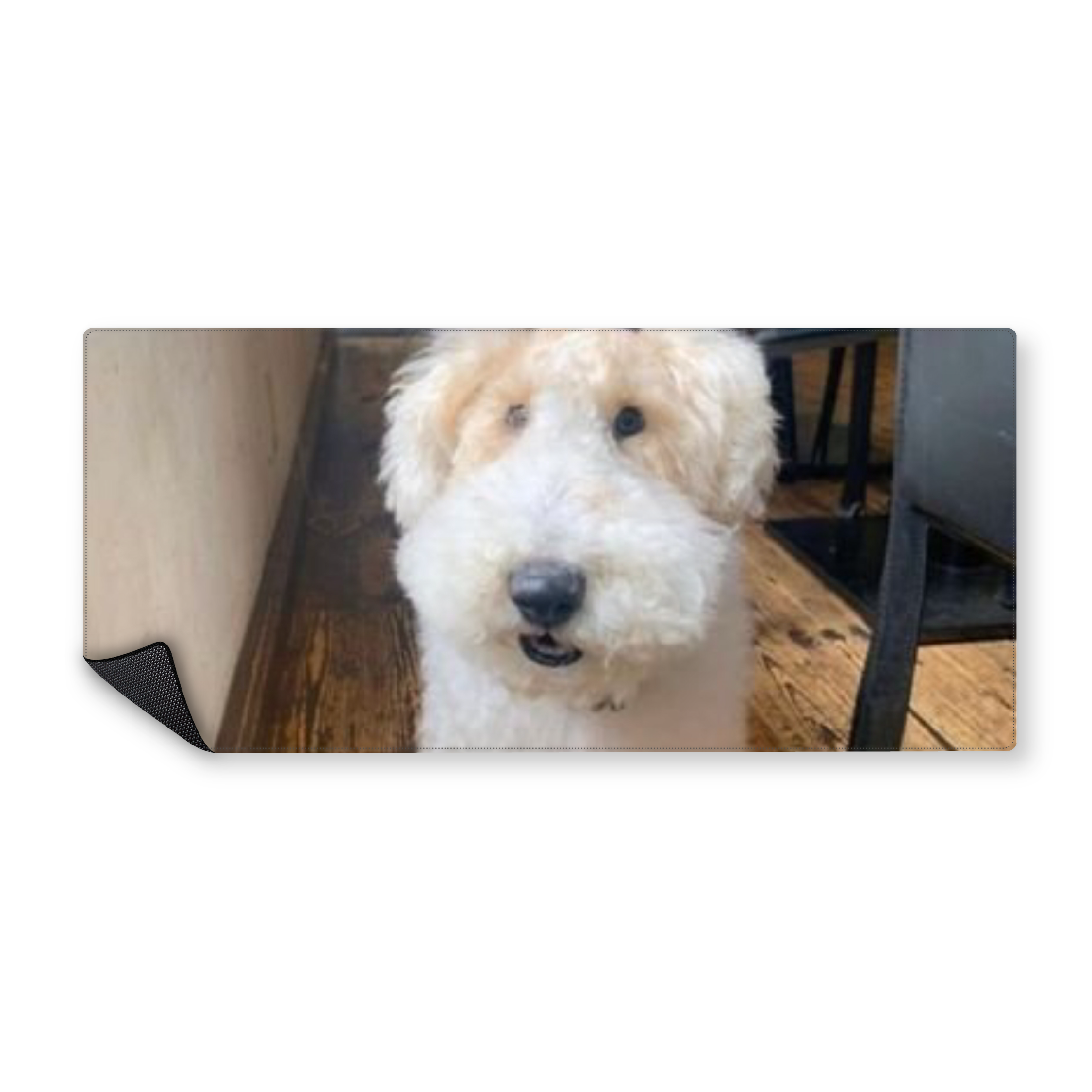 Mousepad Perrito blanco 90x40 Classic | Custom