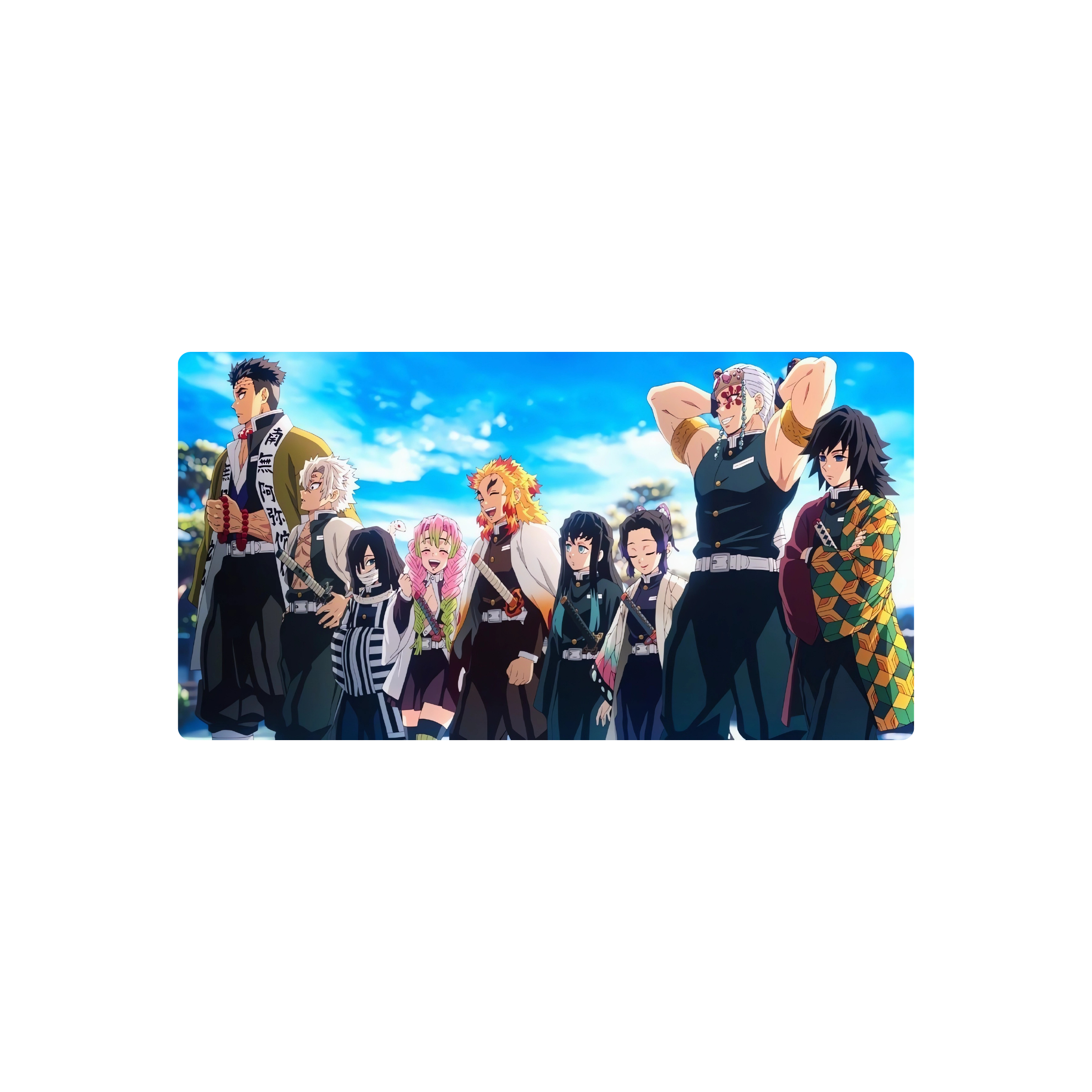 Mousepad Pilares de Kimetsu No Yaiba 105x55 Classic | Custom