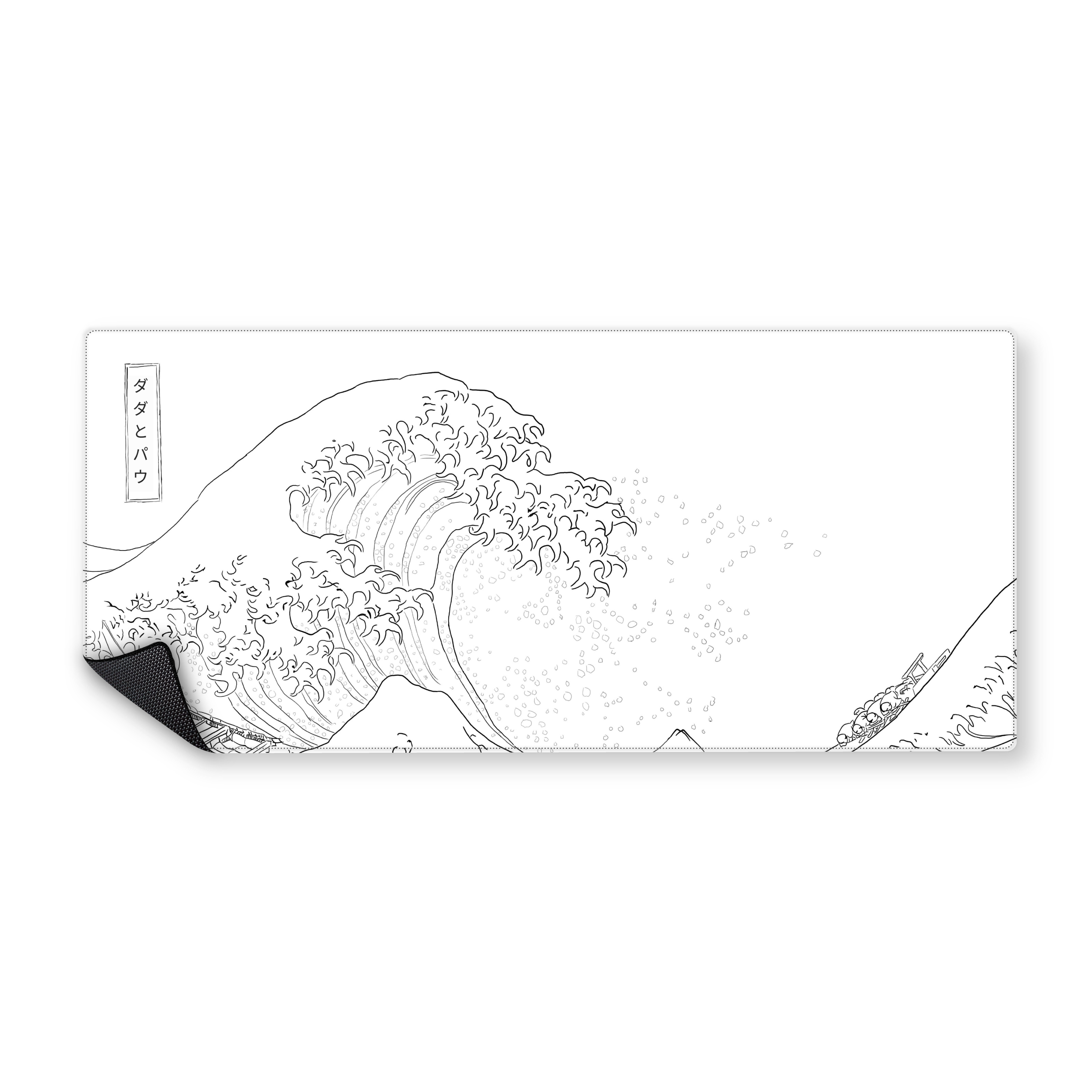 Mousepad Great Wave blanco 90x40 PRO | Custom
