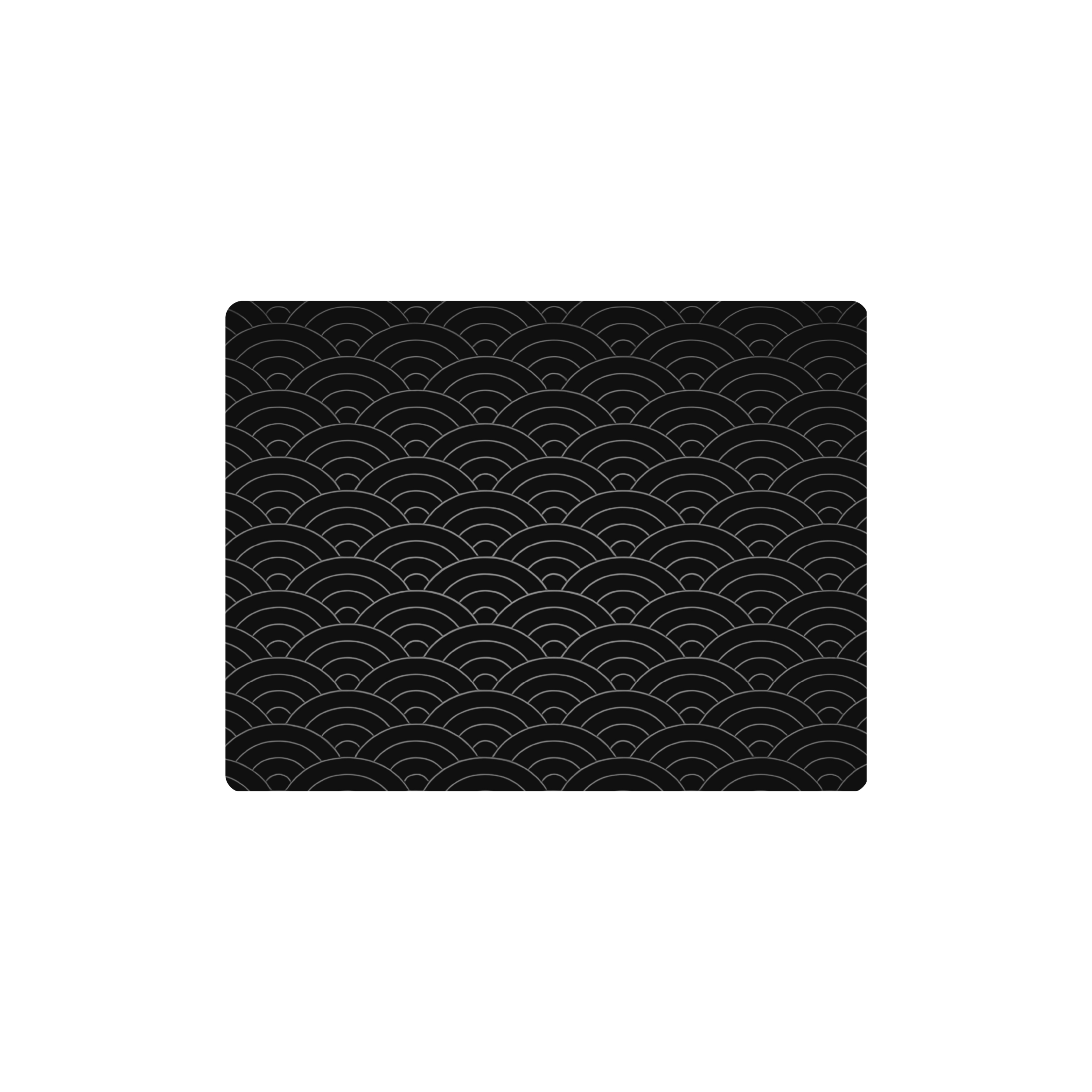 Mousepad Seigaiha black 60x46 PRO | Custom