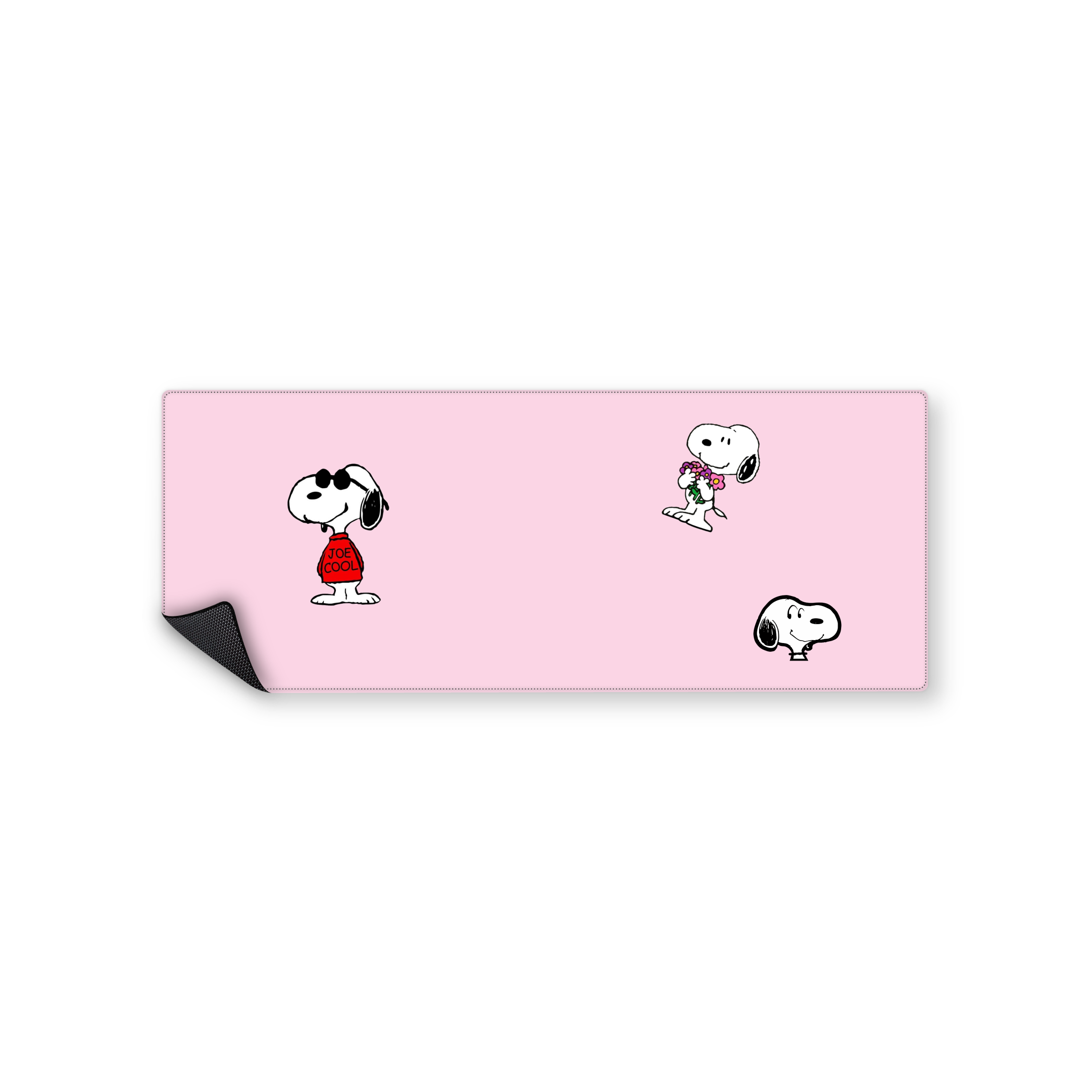Mousepad Snoopy pastel pink 82x32 Classic | Custom