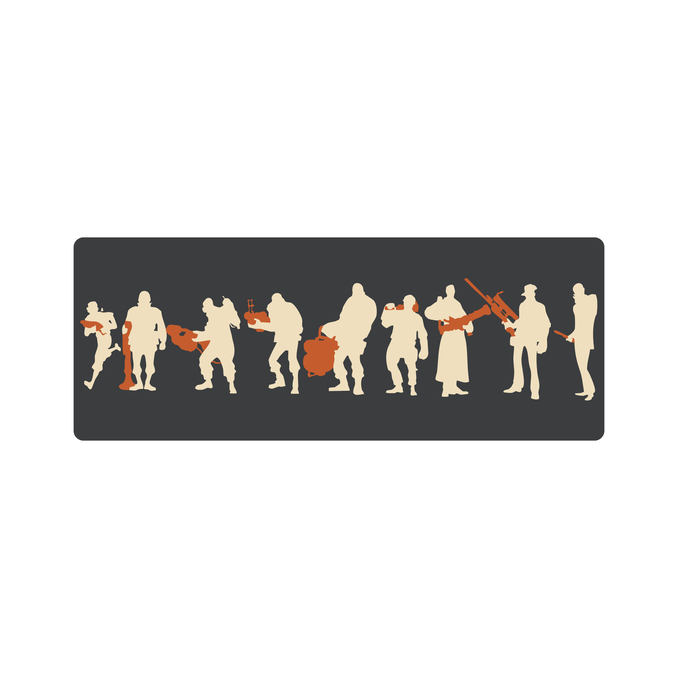 Mousepad Team Fortress 2 80x30 Classic | Custom