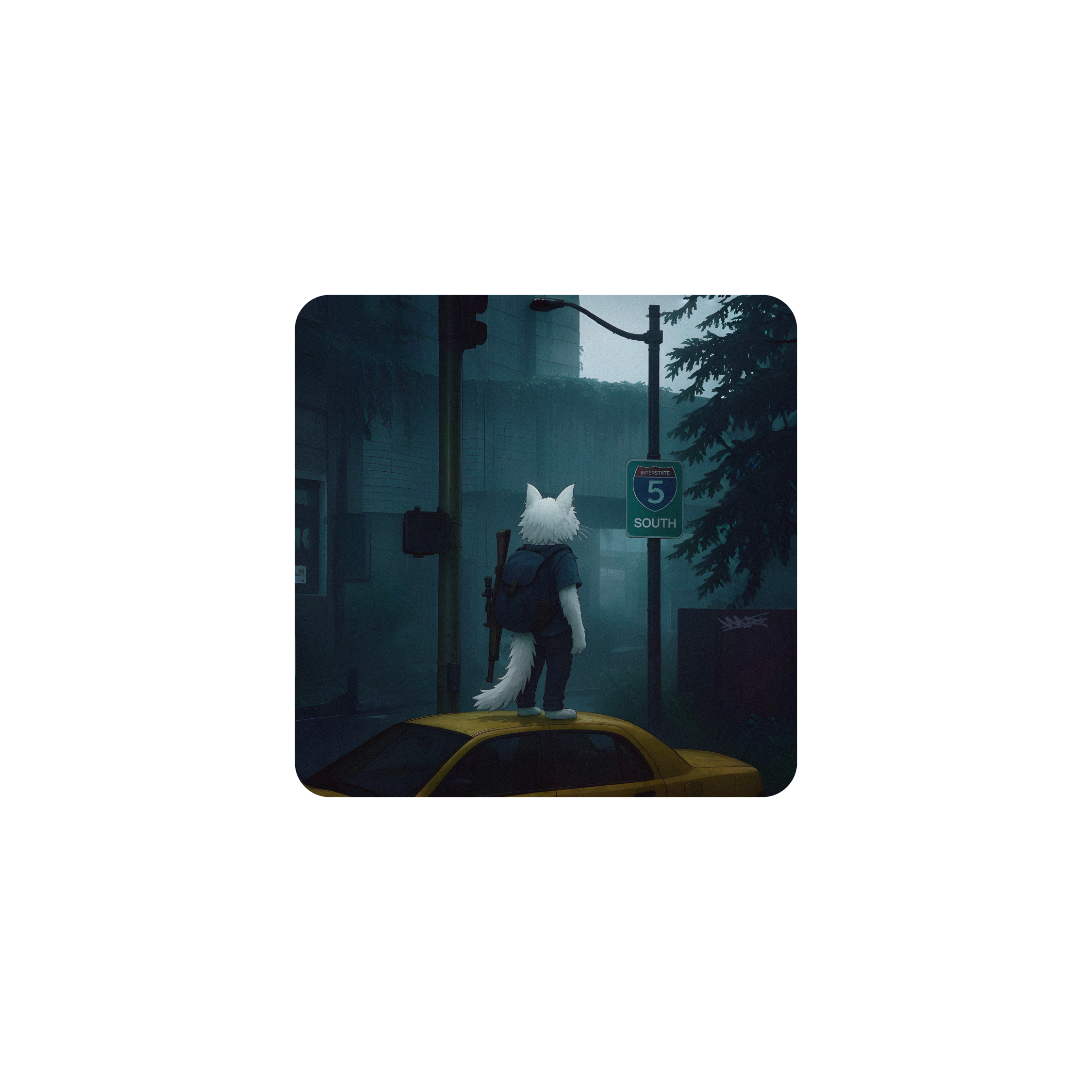 Mousepad The last of cats 35x35 Classic | Custom
