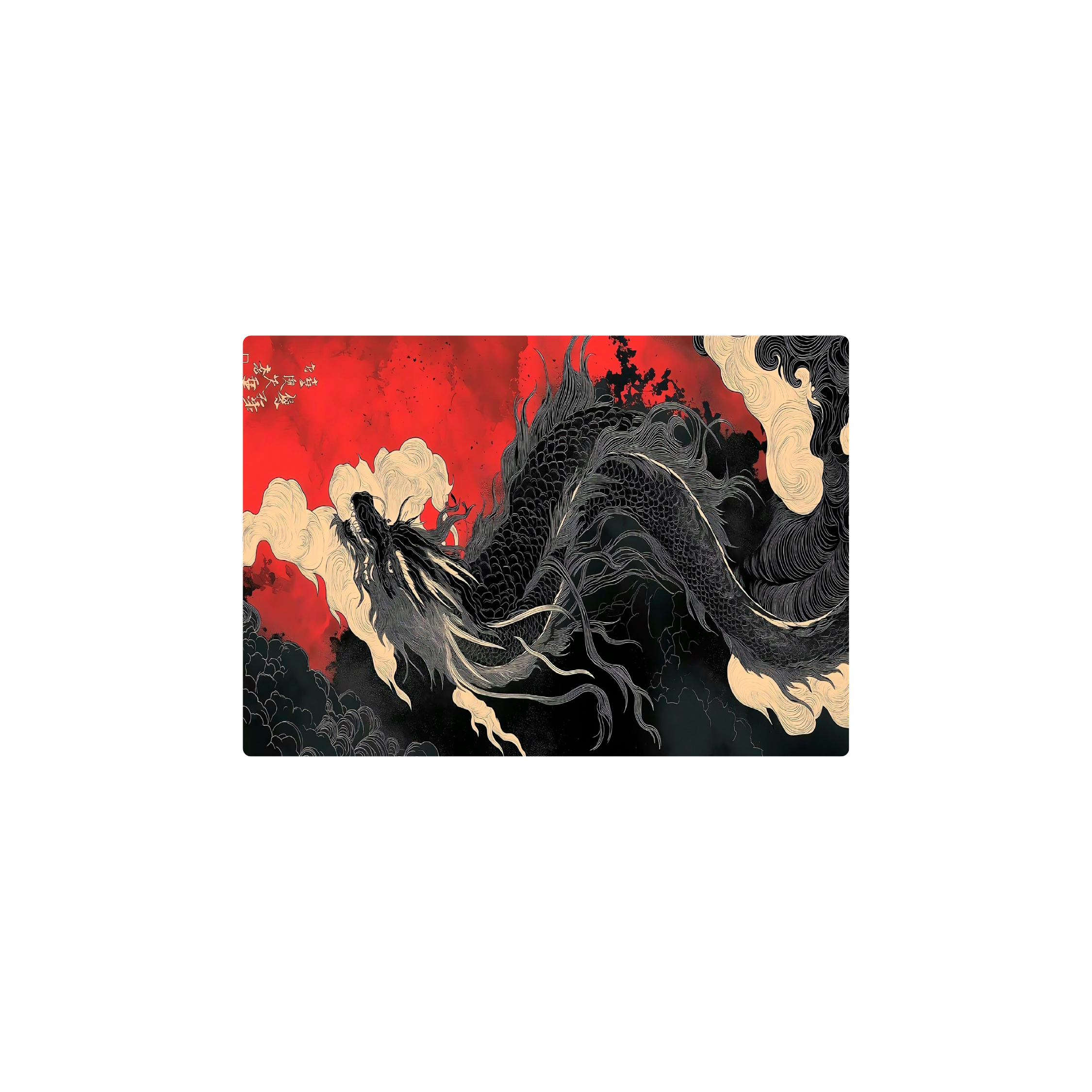 Mousepad True Black Dragon 90x34 Classic | Custom
