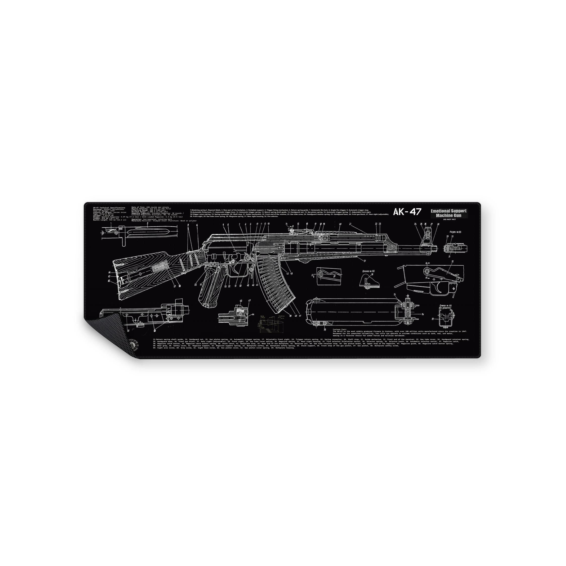 Mousepad ak47 82x32 Classic | Custom