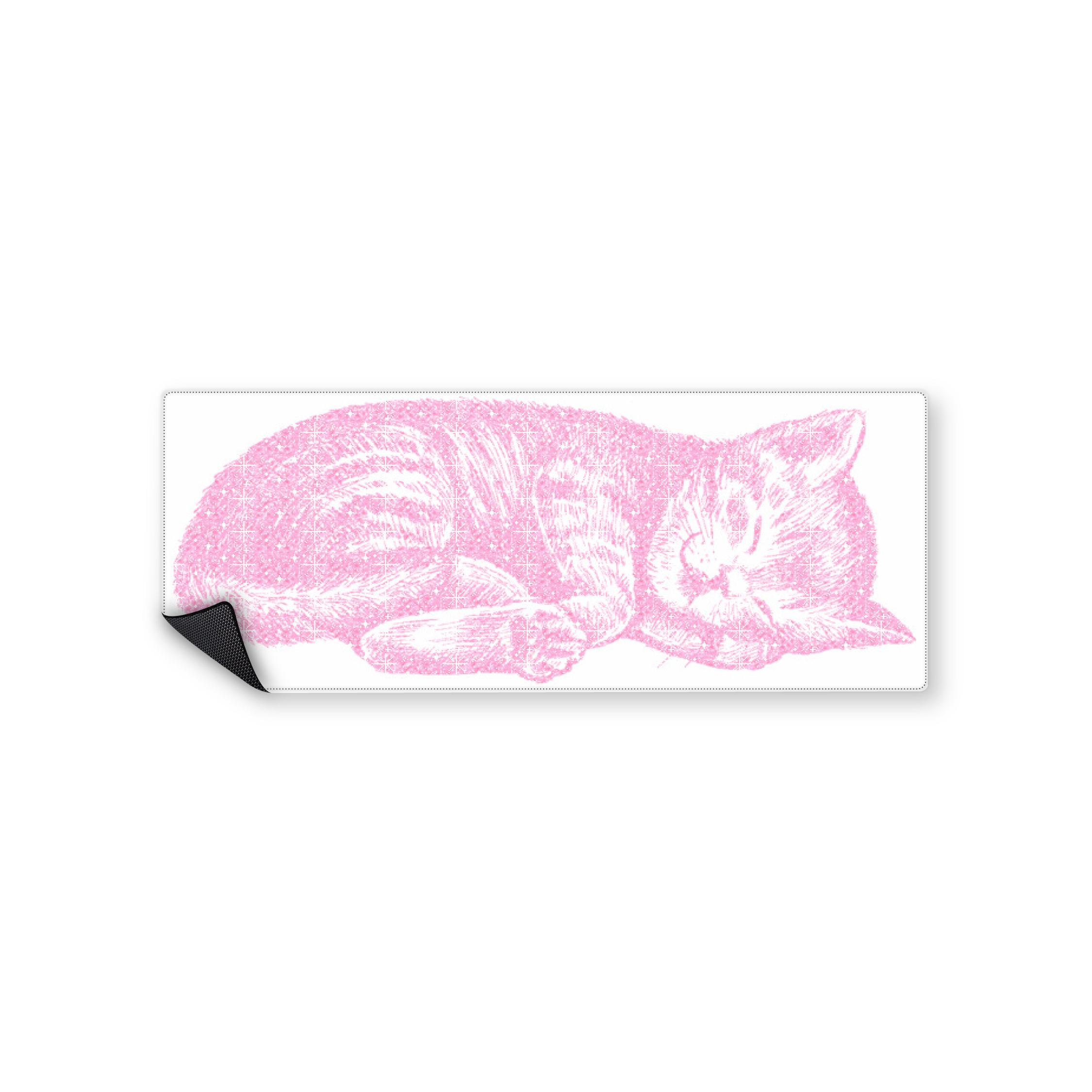Mousepad gatito brilloso 82x32 Classic | Custom
