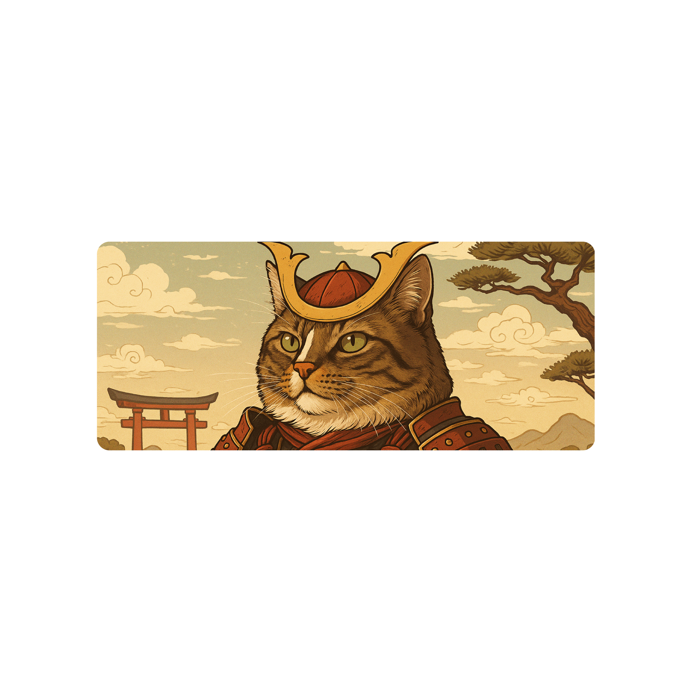 Mousepad gato samurái 85x35 PRO | Custom