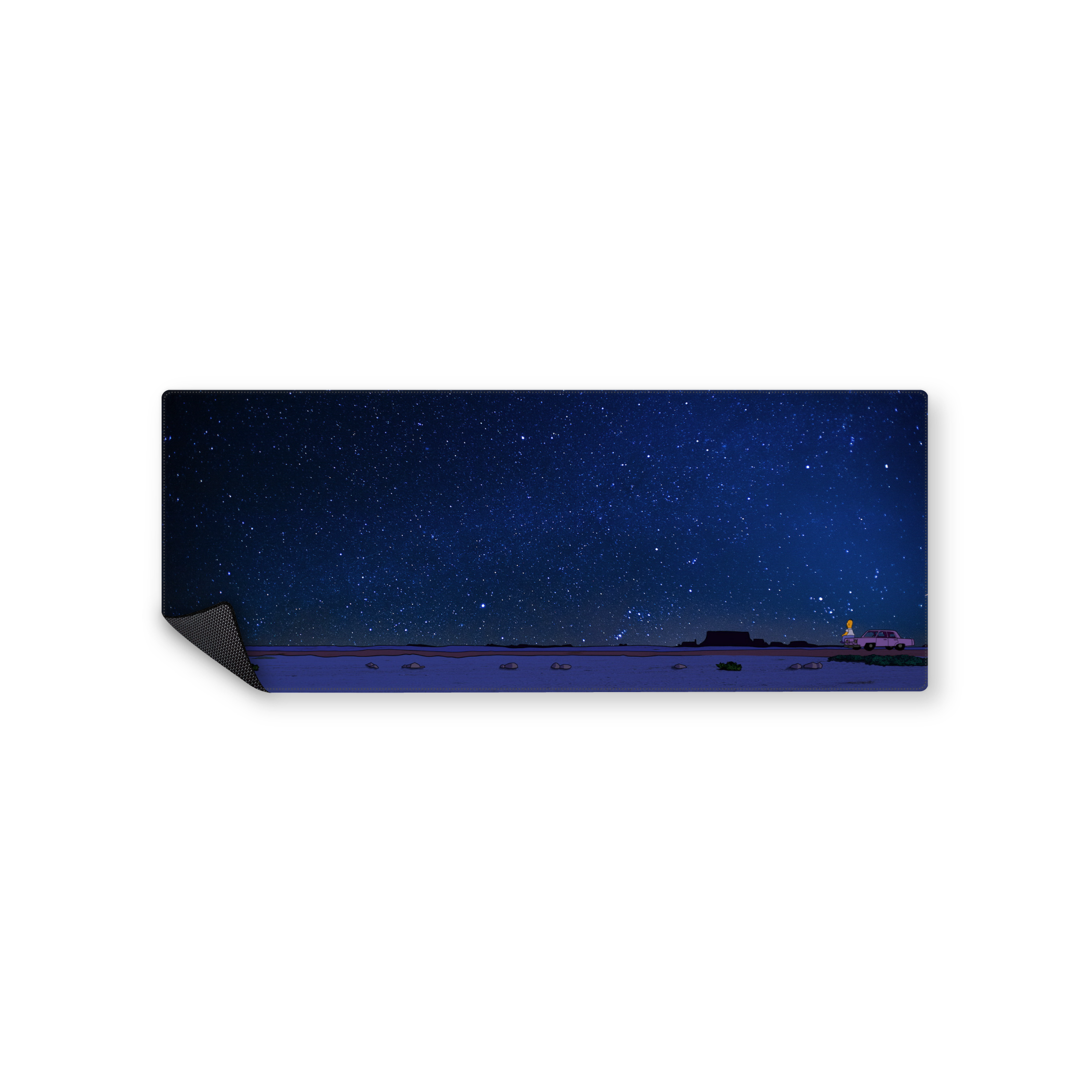 Mousepad homero mirando el cielo estrellado 82x32 PRO | Custom