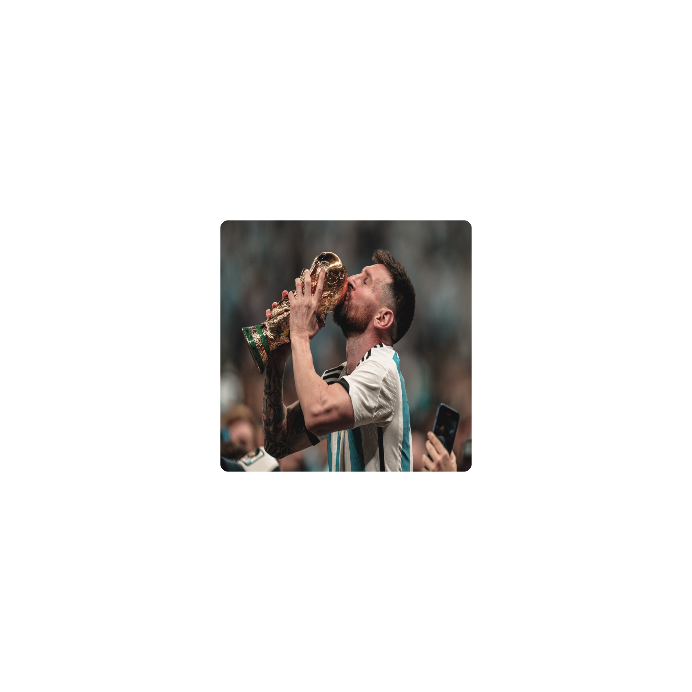 Mousepad leo copa campeon 25x25 Classic | Custom