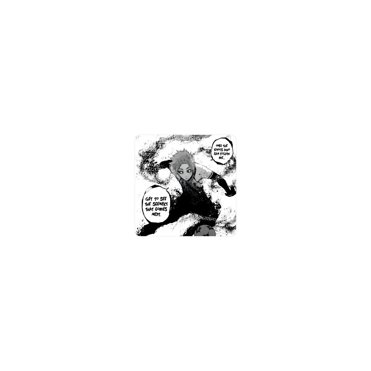 Blue lock blanco y negro