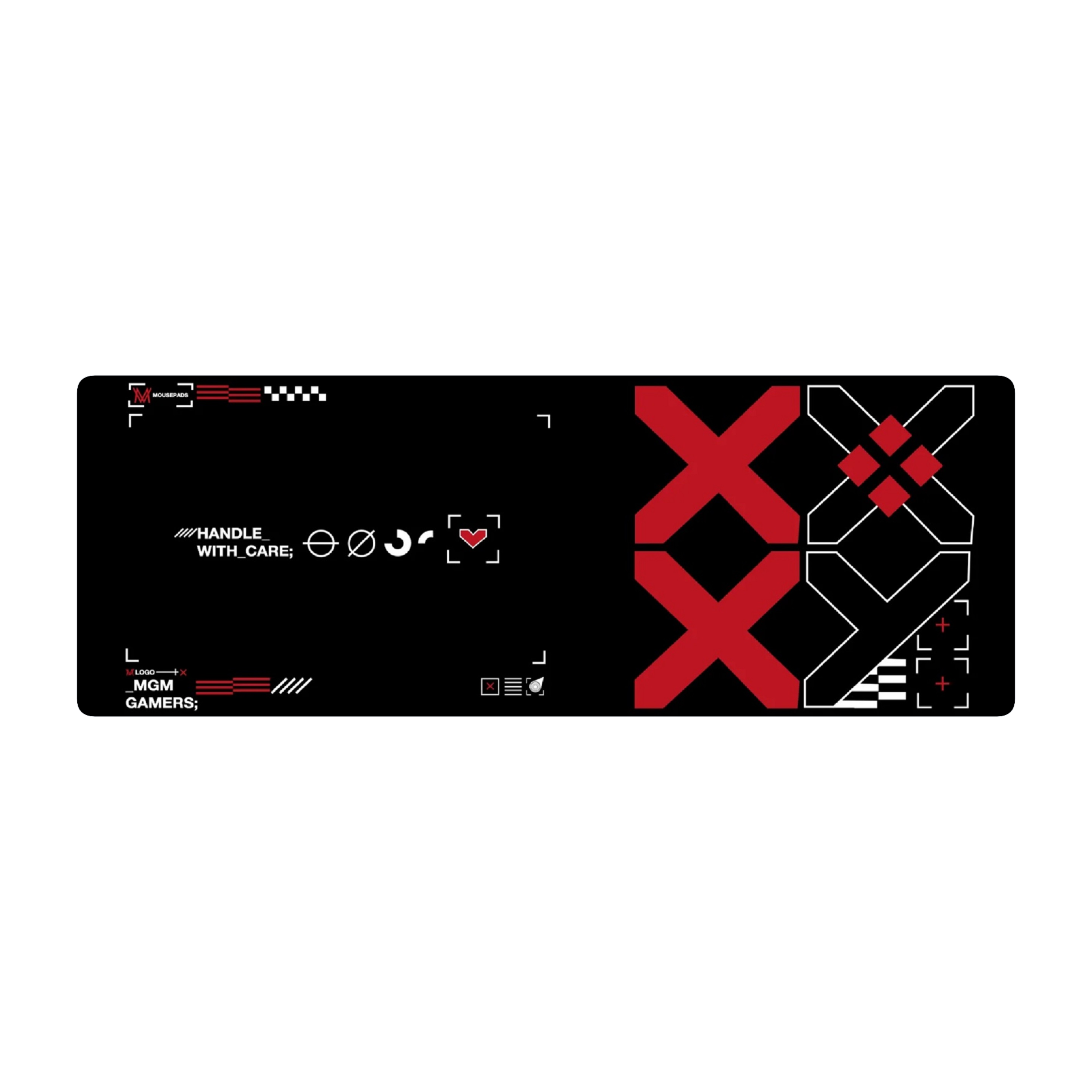 Mousepad X rojo 110x40