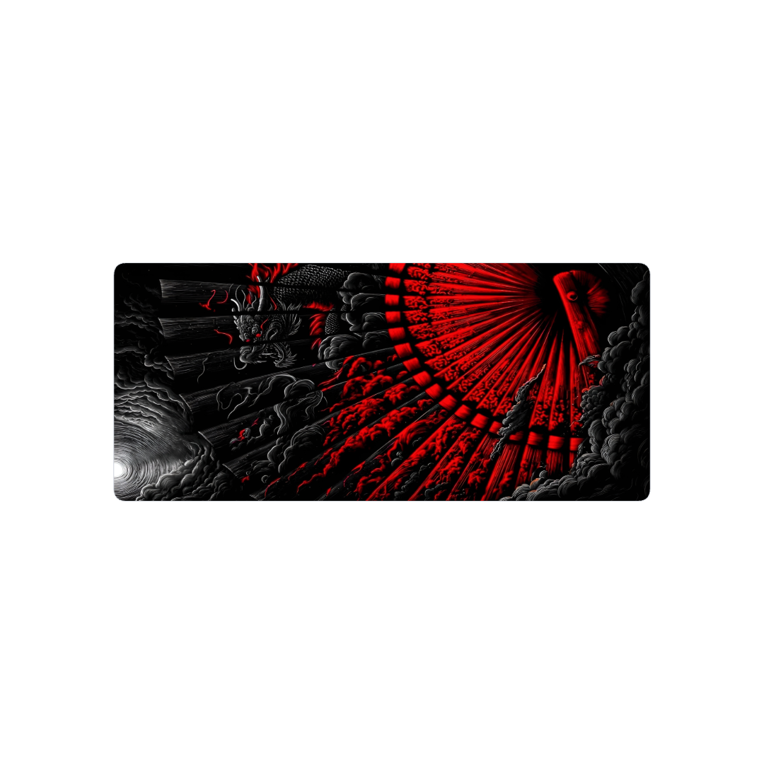 Oriental negro y rojo
