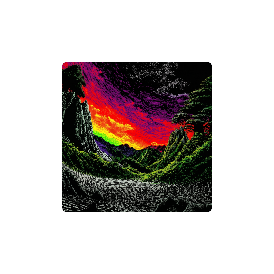 paisaje con hermoso atardecer