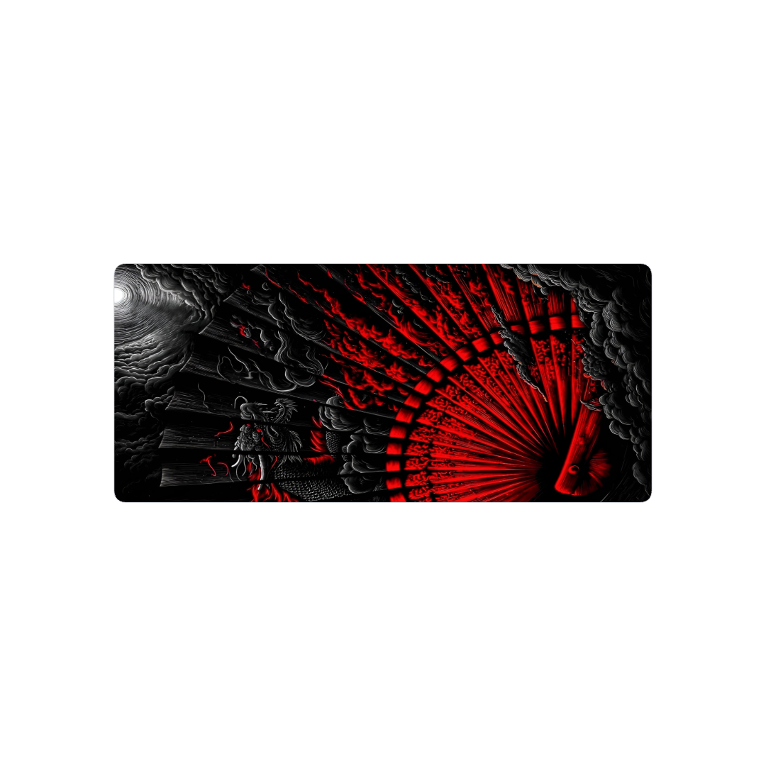 Oriental negro y rojo