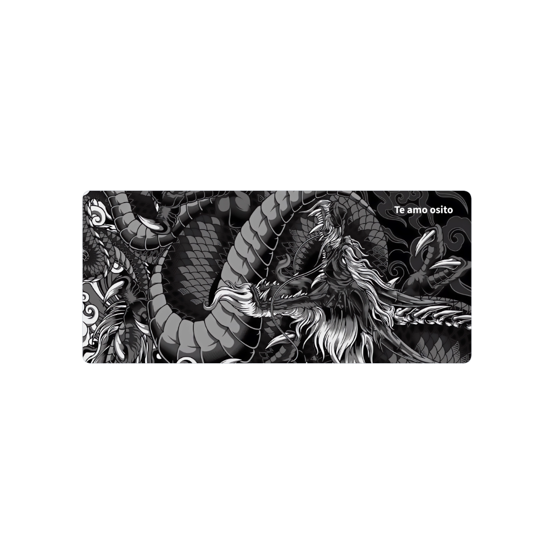 Black N White Dragon Te amo 90x40