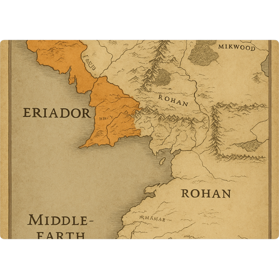 LORD OF THE RINGS MAP