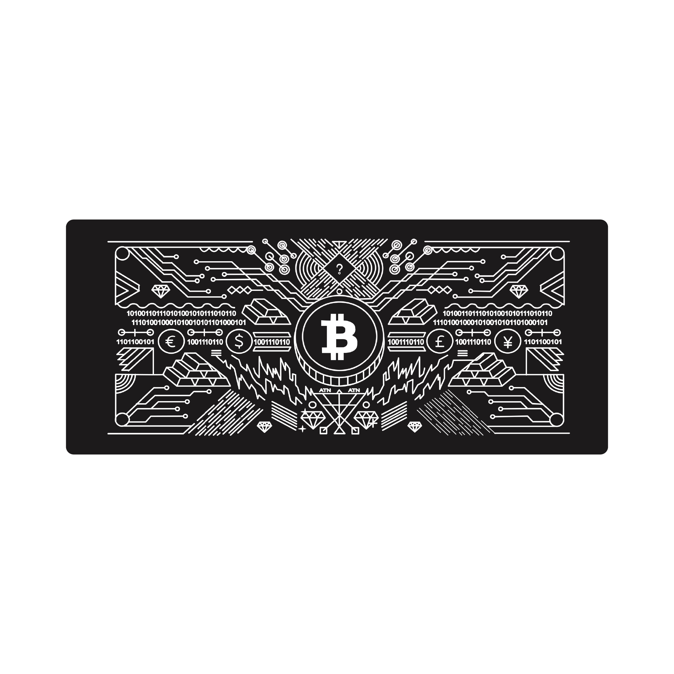 Mousepad redbtc 82x35 Classic | Custom