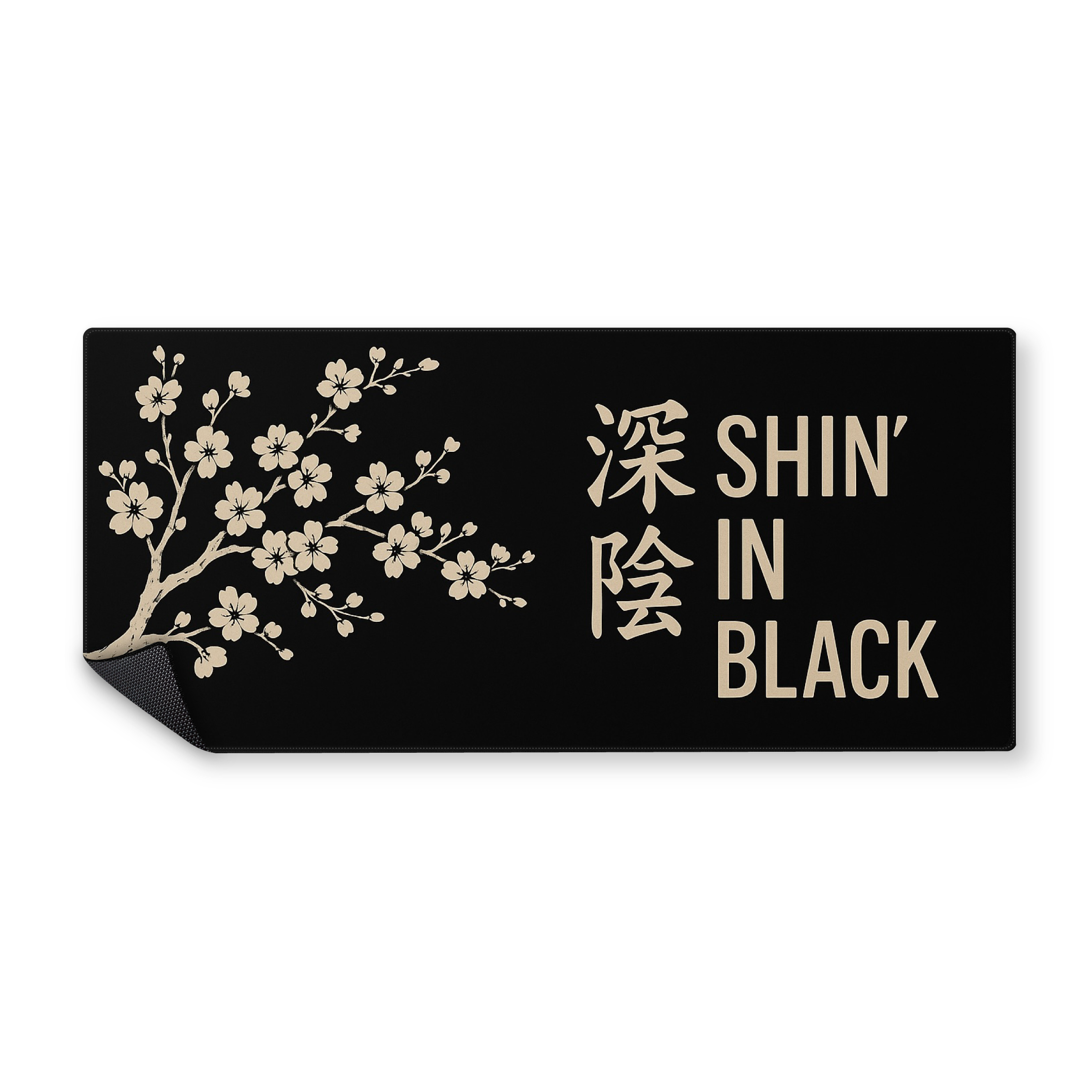 Mousepad shin in black mausepad 90x40 Classic | Custom