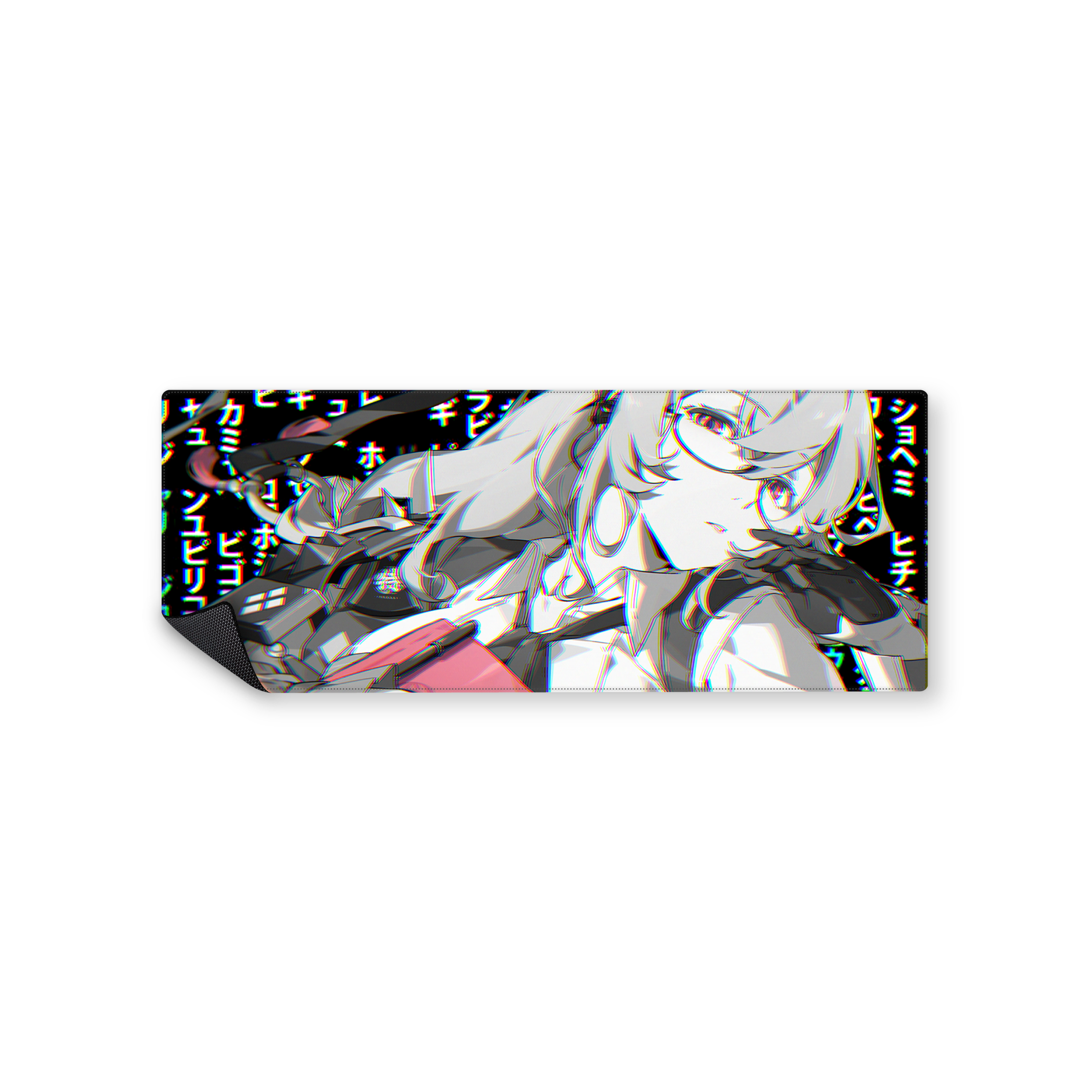 Mousepad tsukishiro yanagi letras japonesas de fondo 82x32 Classic | Custom