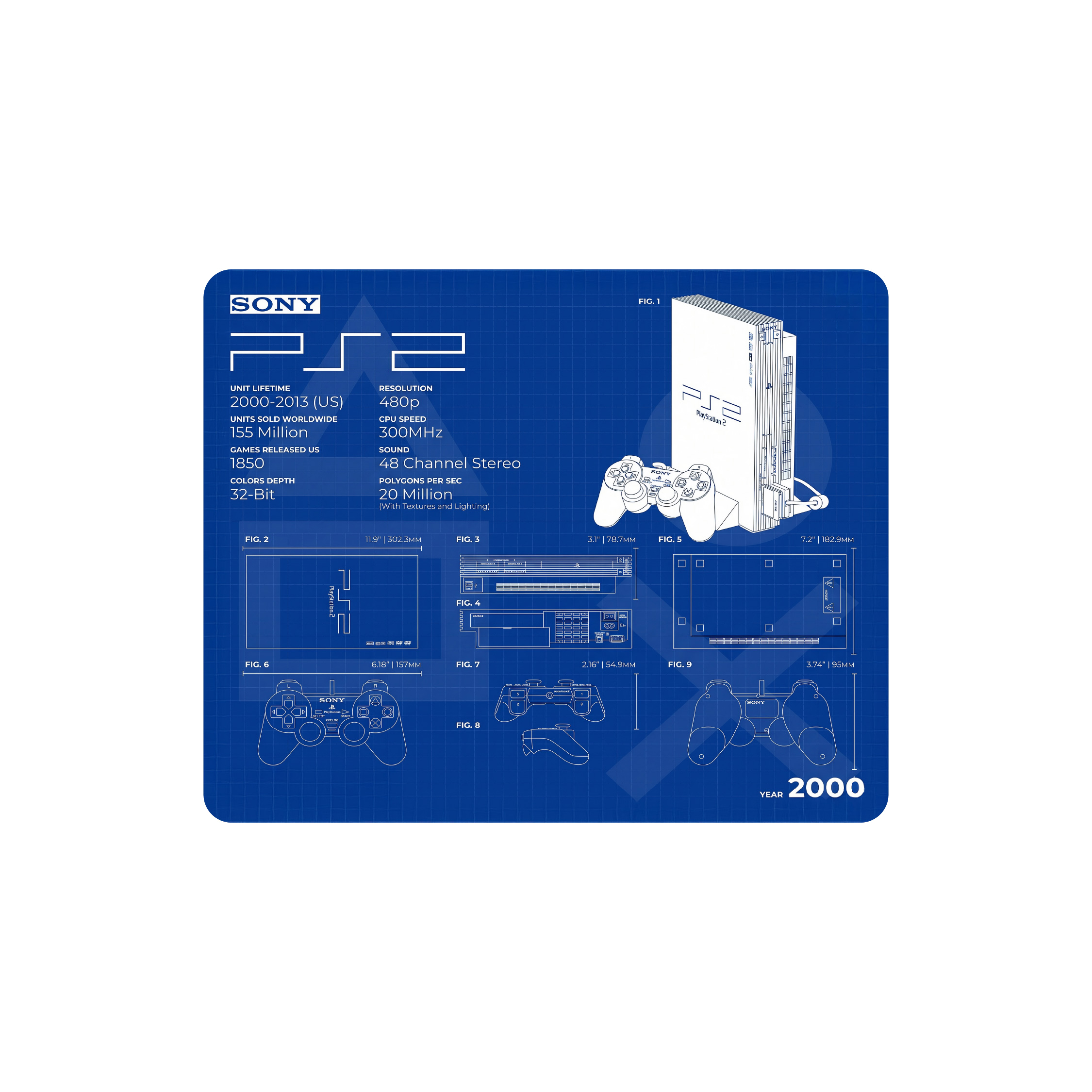 Mousepad Serie Ultra PlayStation Collection | NOTMID