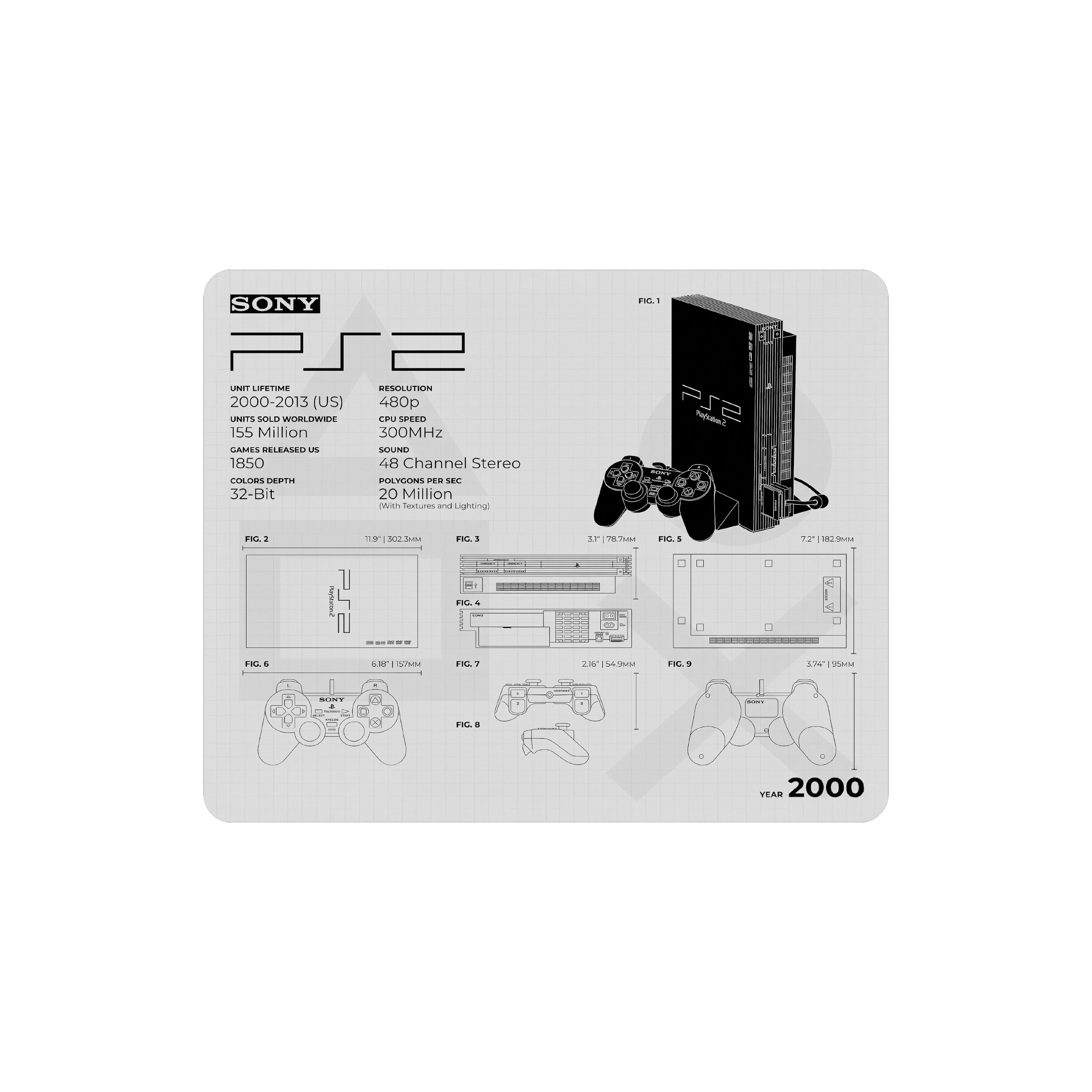 Mousepad Serie Ultra PlayStation Collection | NOTMID