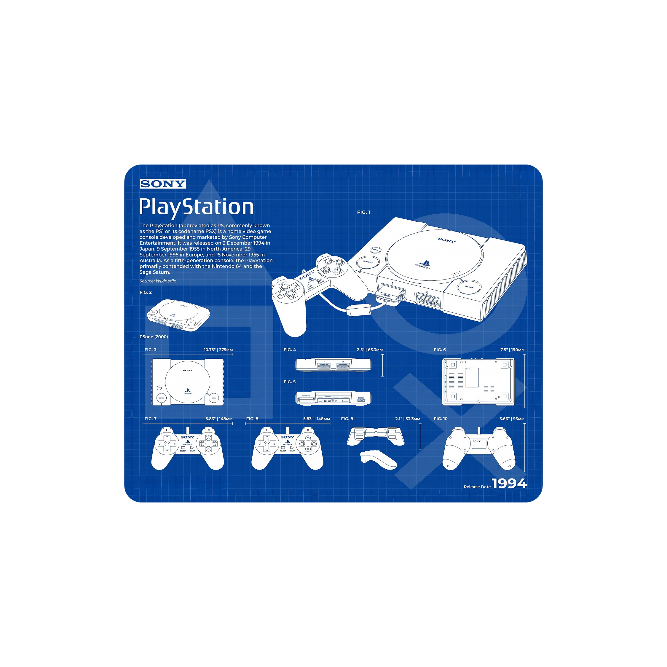 Mousepad Serie Ultra PlayStation Collection | NOTMID