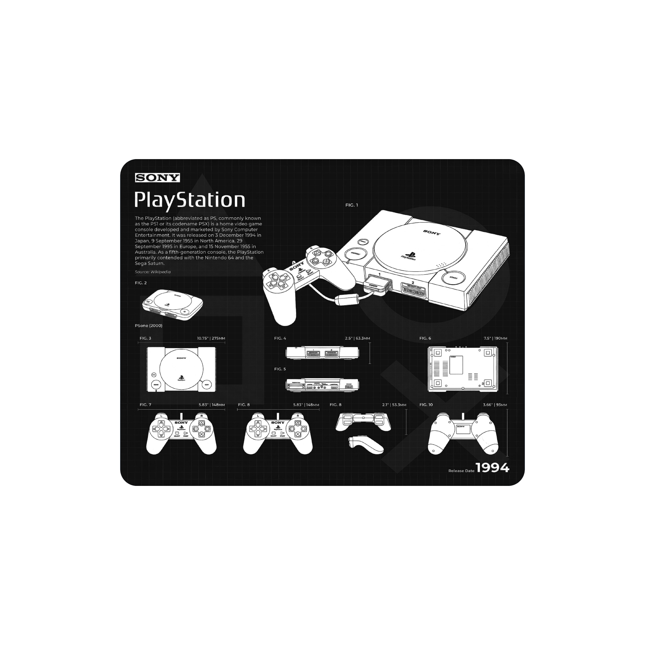 Mousepad Serie Ultra PlayStation Collection | NOTMID