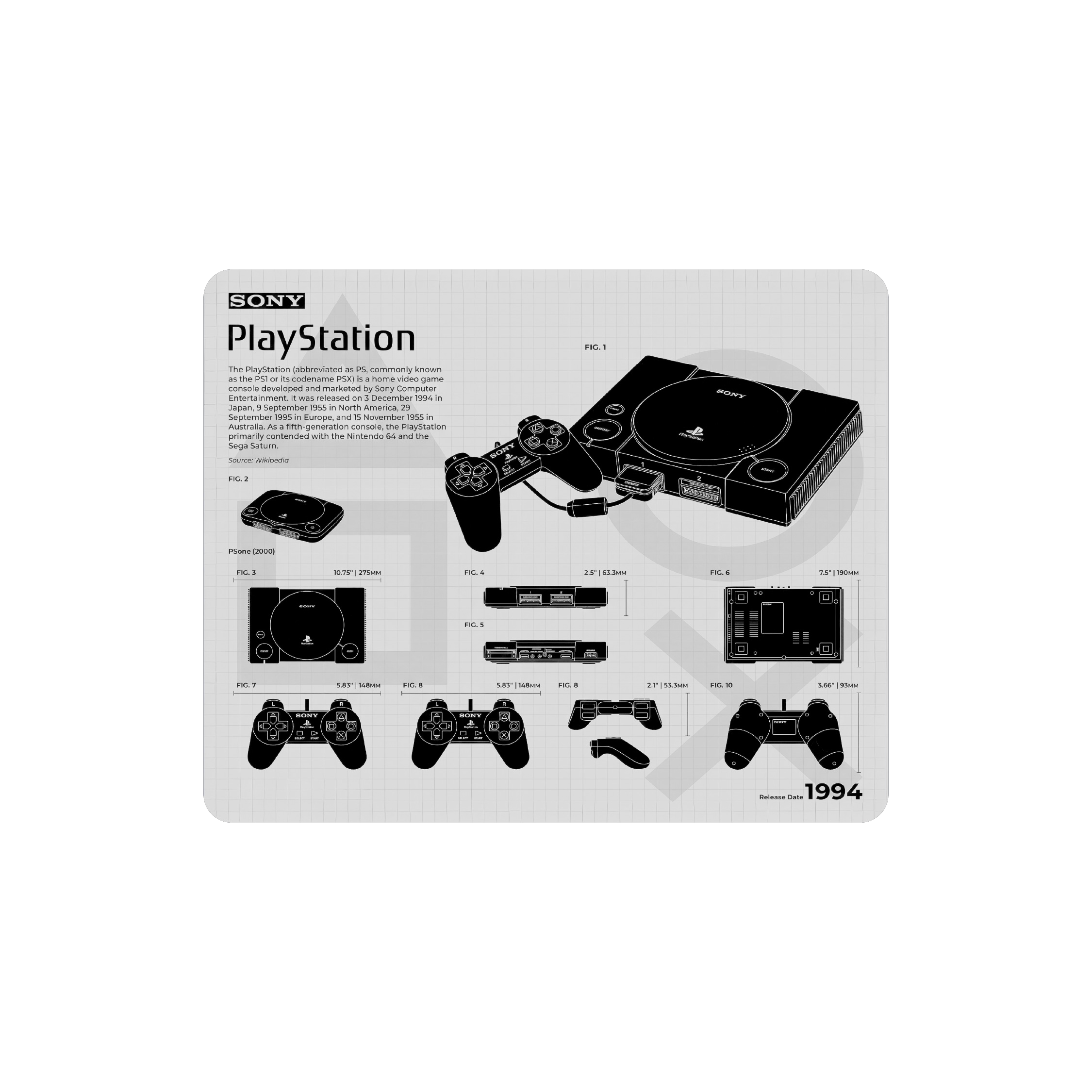 Mousepad Serie Ultra PlayStation Collection | NOTMID