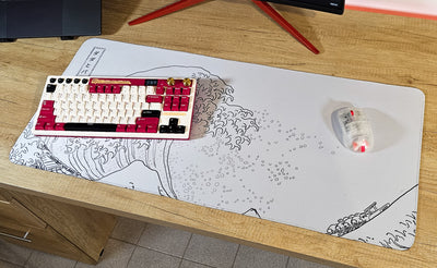 Mousepad Great Wave blanco 90x40 PRO | Custom