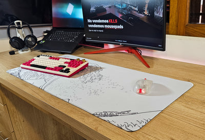 Mousepad Great Wave blanco 90x40 PRO | Custom